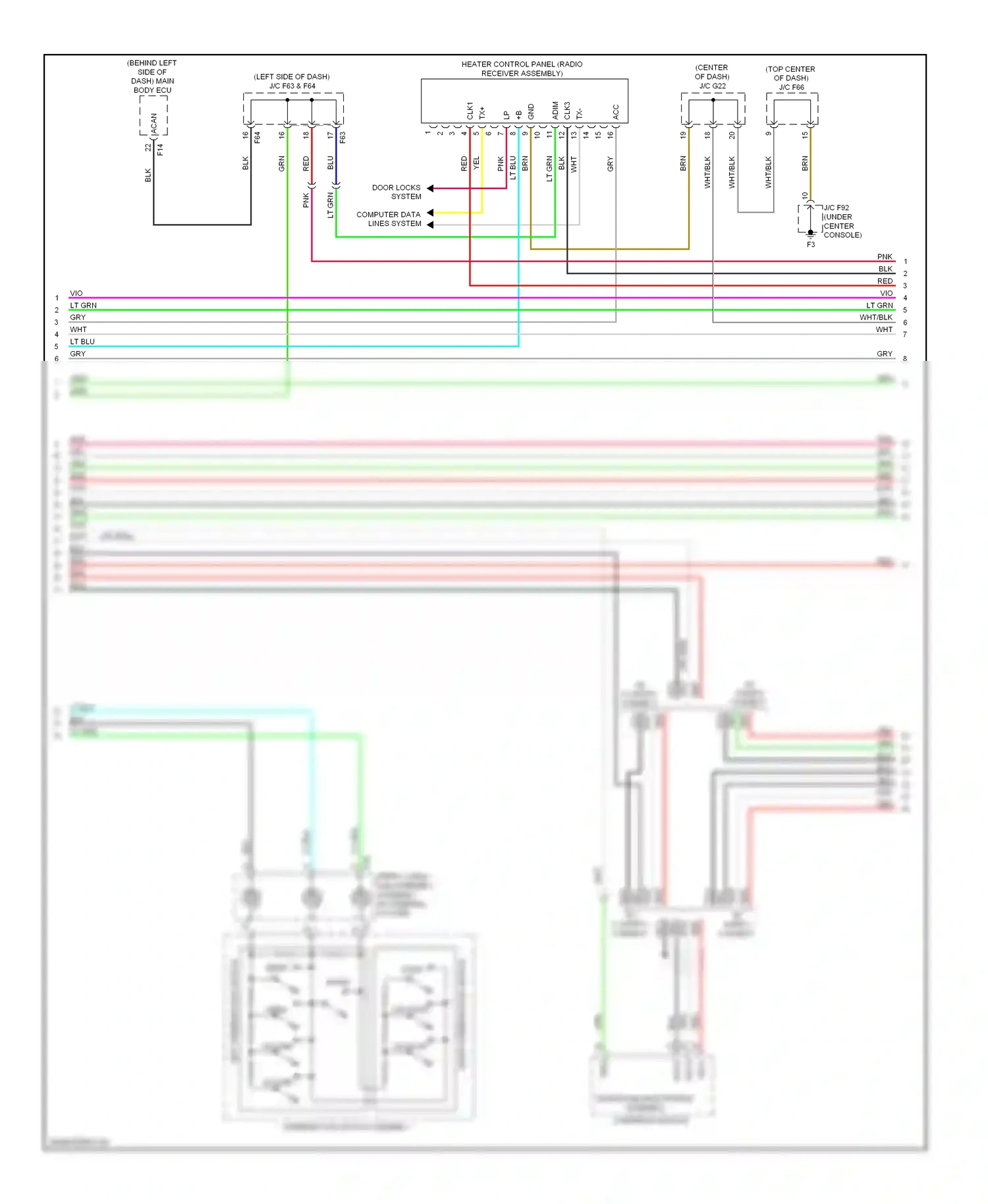 Wiring diagram on hook for Lexus RX III (2008-2012) (3 of 3)