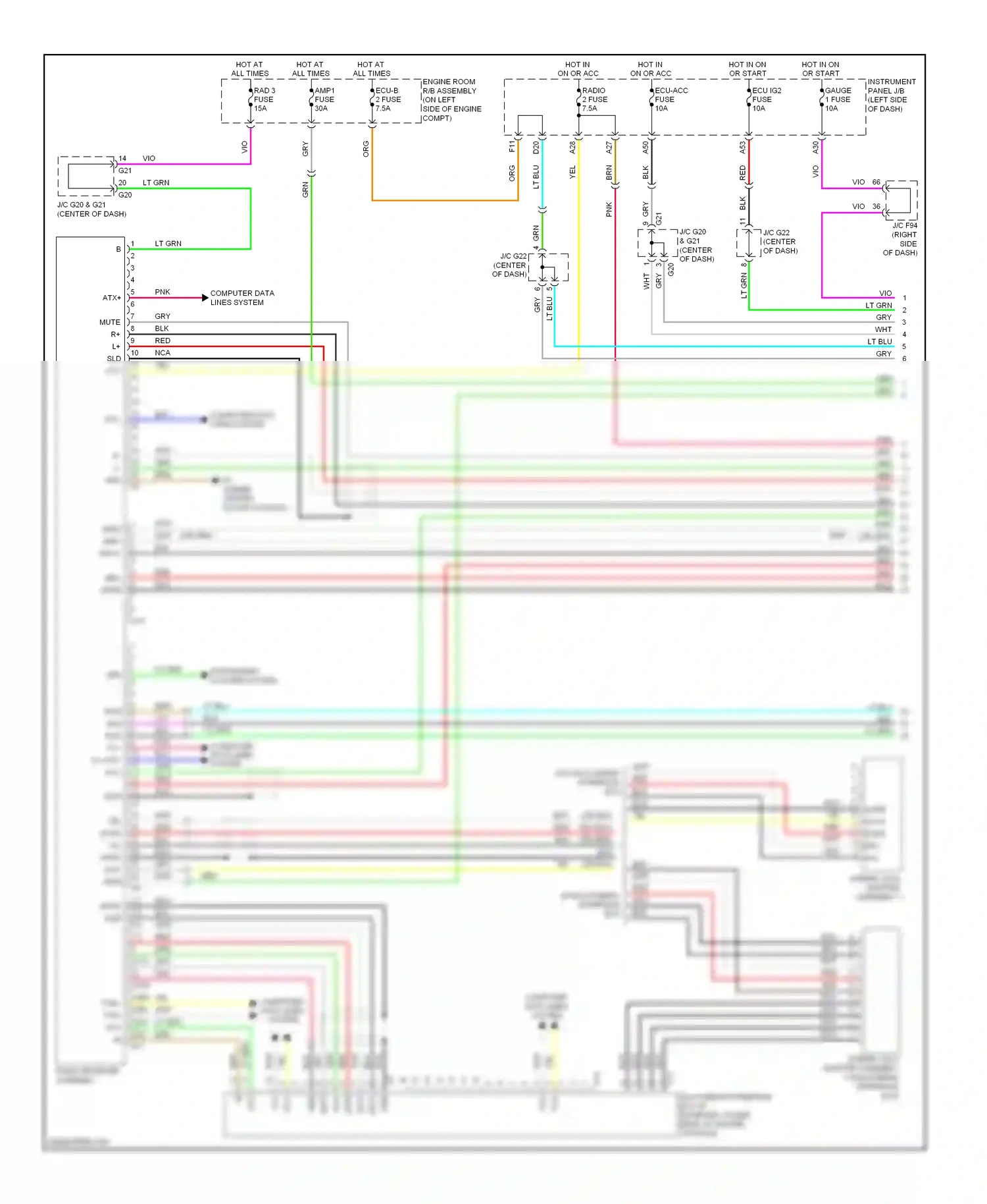 Wiring diagram (or red/ for Lexus RX III (2008-2012) (4 of 4)