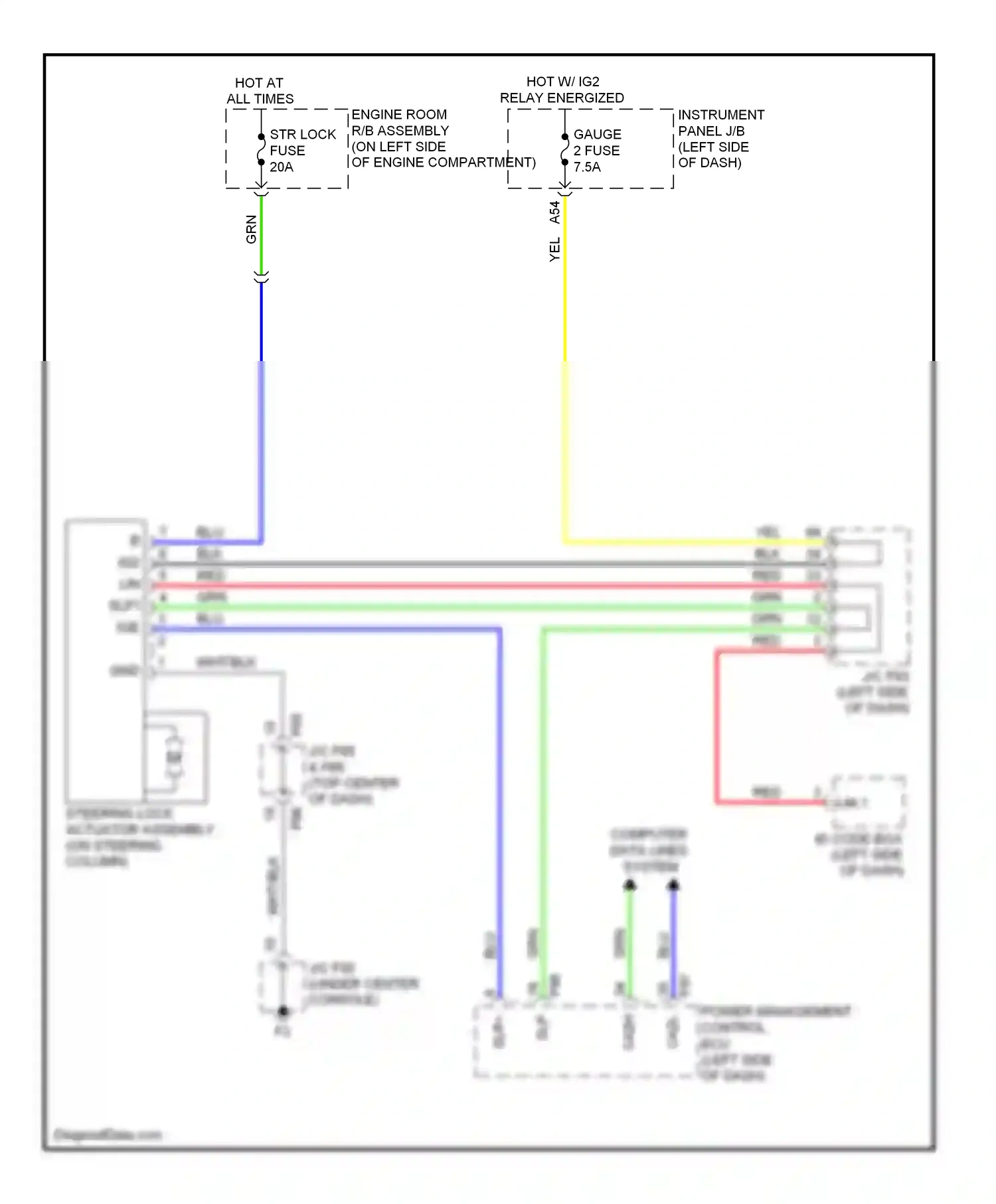 Wiring diagram red for Lexus RX III (2008-2012) (89 of 125)