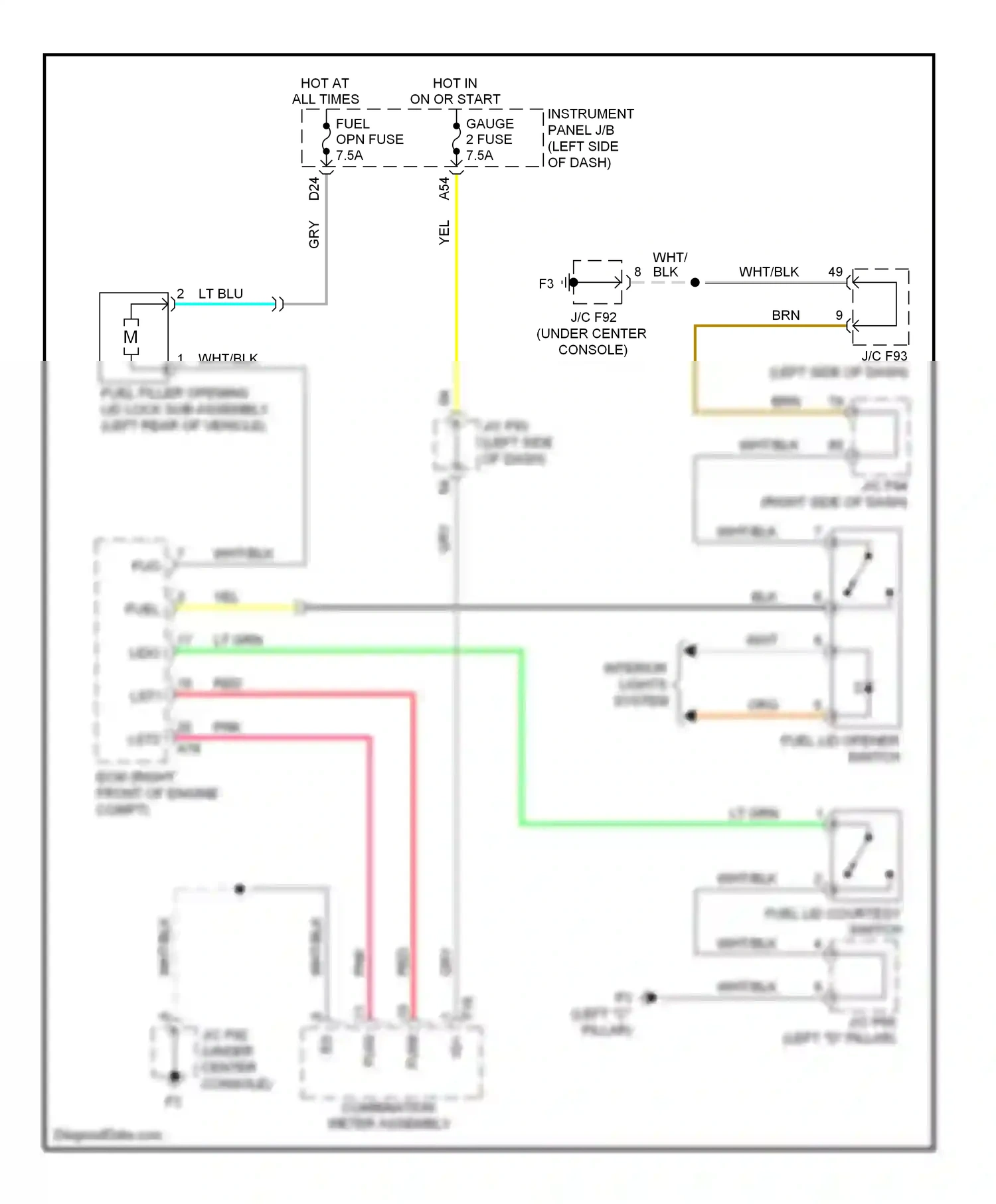Wiring diagram red for Lexus RX III (2008-2012) (97 of 125)