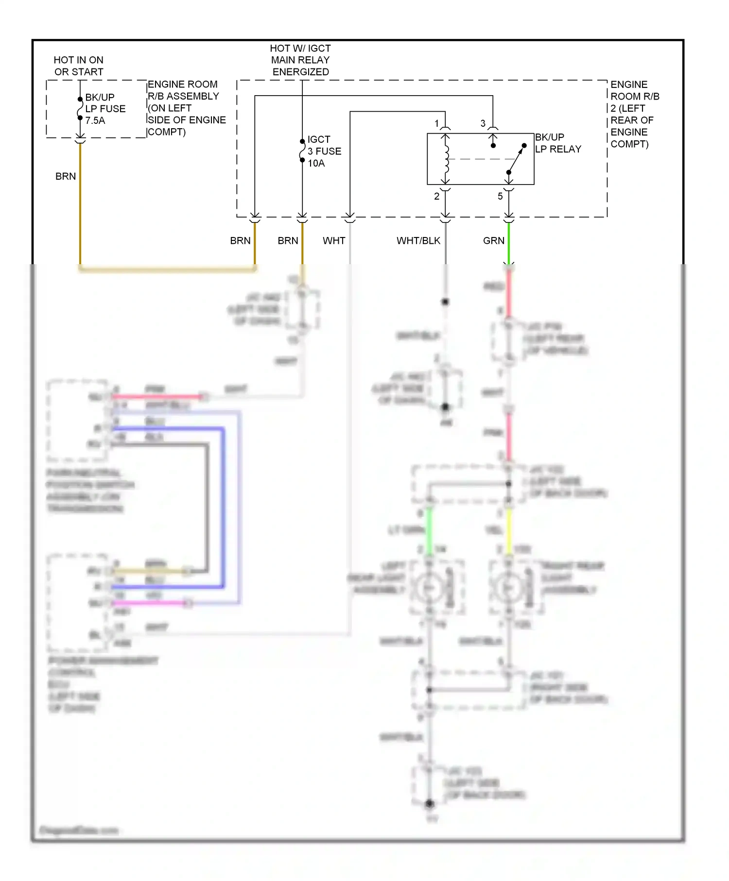 Wiring diagram red for Lexus RX III (2008-2012) (32 of 125)