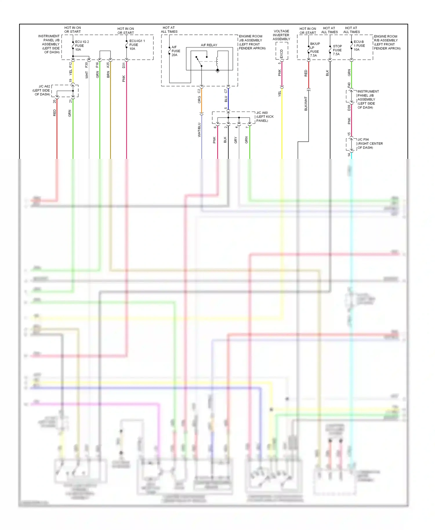 Wiring diagram red for Lexus RX III (2008-2012) (28 of 125)