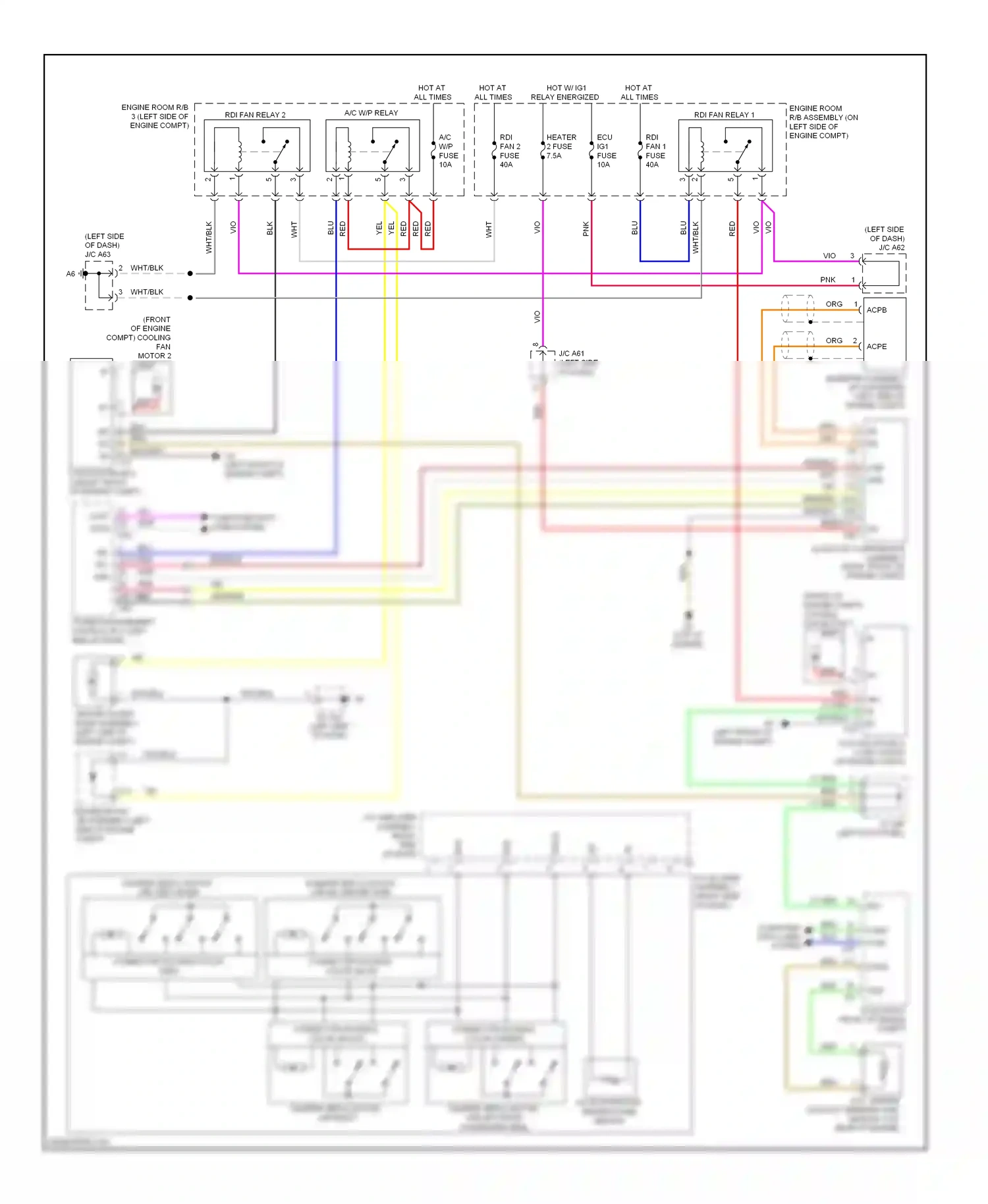 Lexus RX III (2008-2012) rfc wiring diagram  (1 of 3)