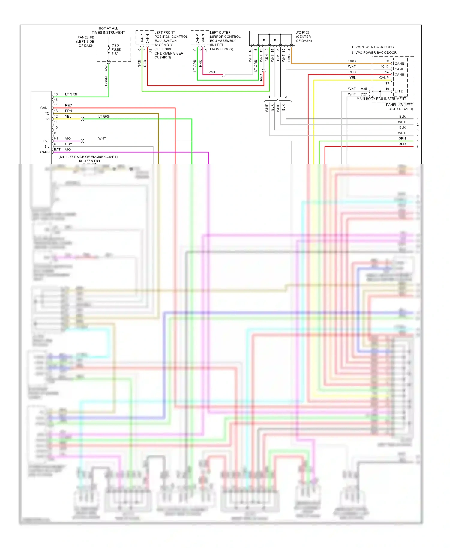 Lexus RX III (2008-2012) sil wiring diagram  (1 of 1)