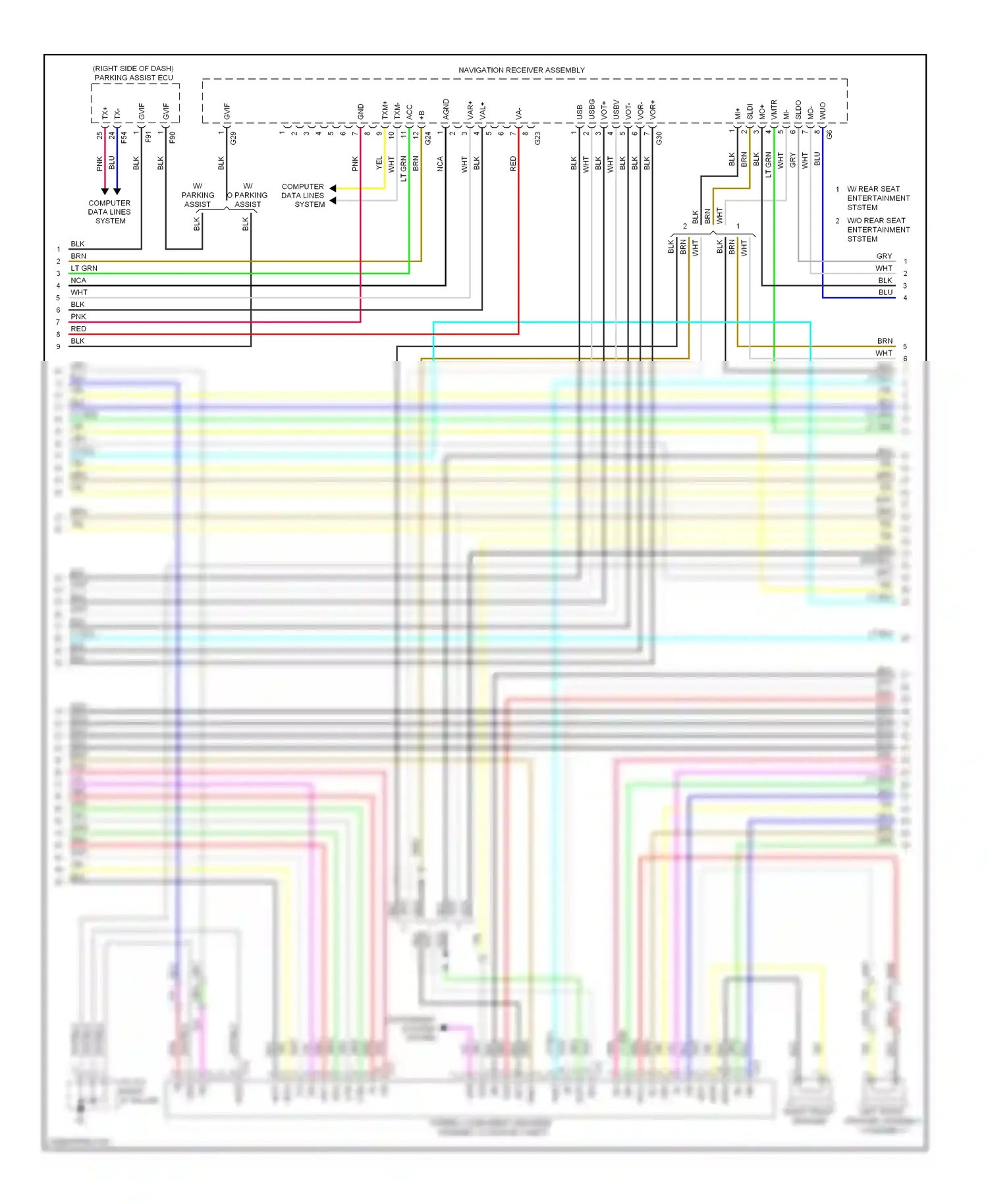 Lexus RX III (2008-2012) usbv wiring diagram  (2 of 5)