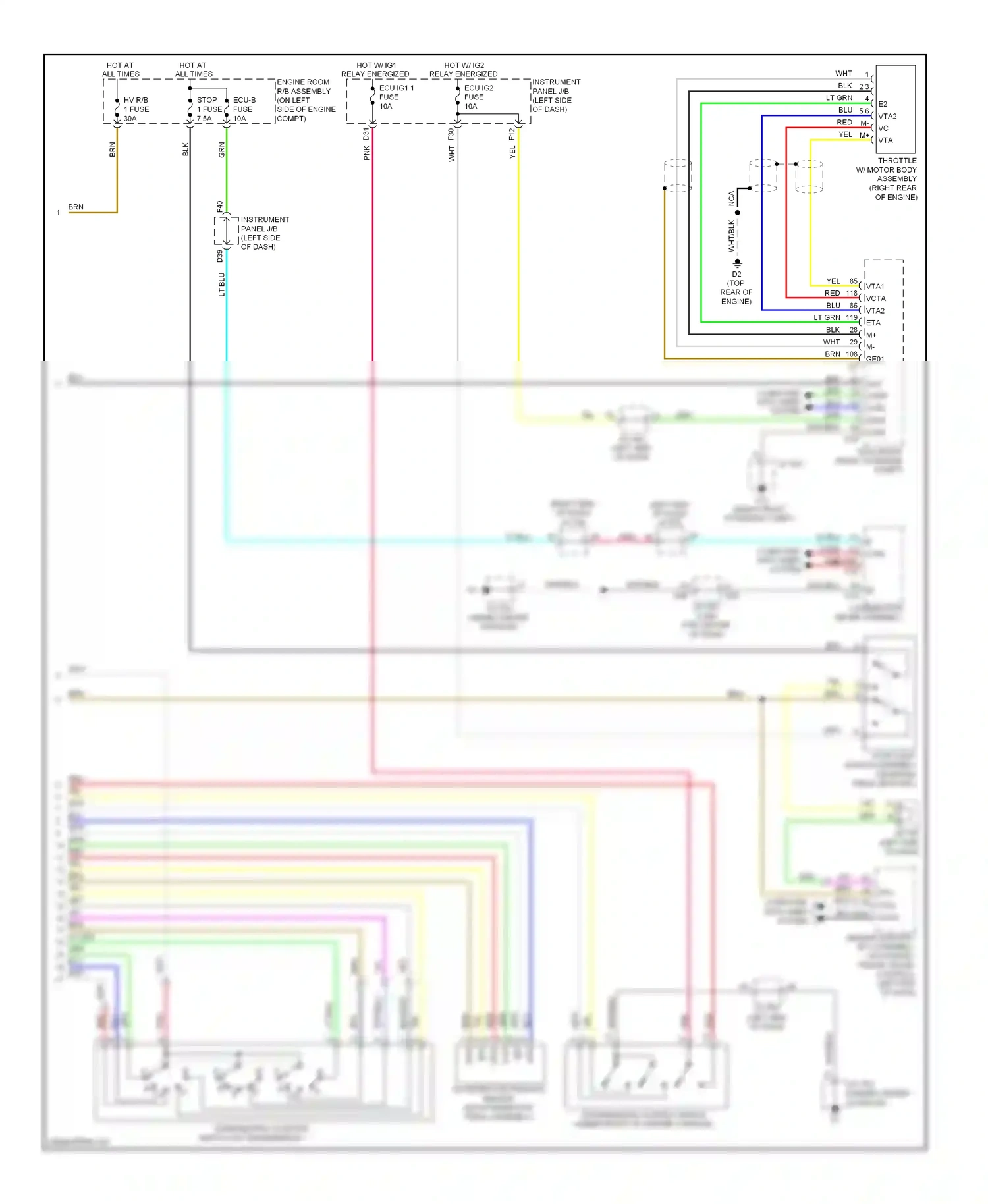 Wiring diagram vc vta for Lexus RX III (2008-2012) (1 of 1)