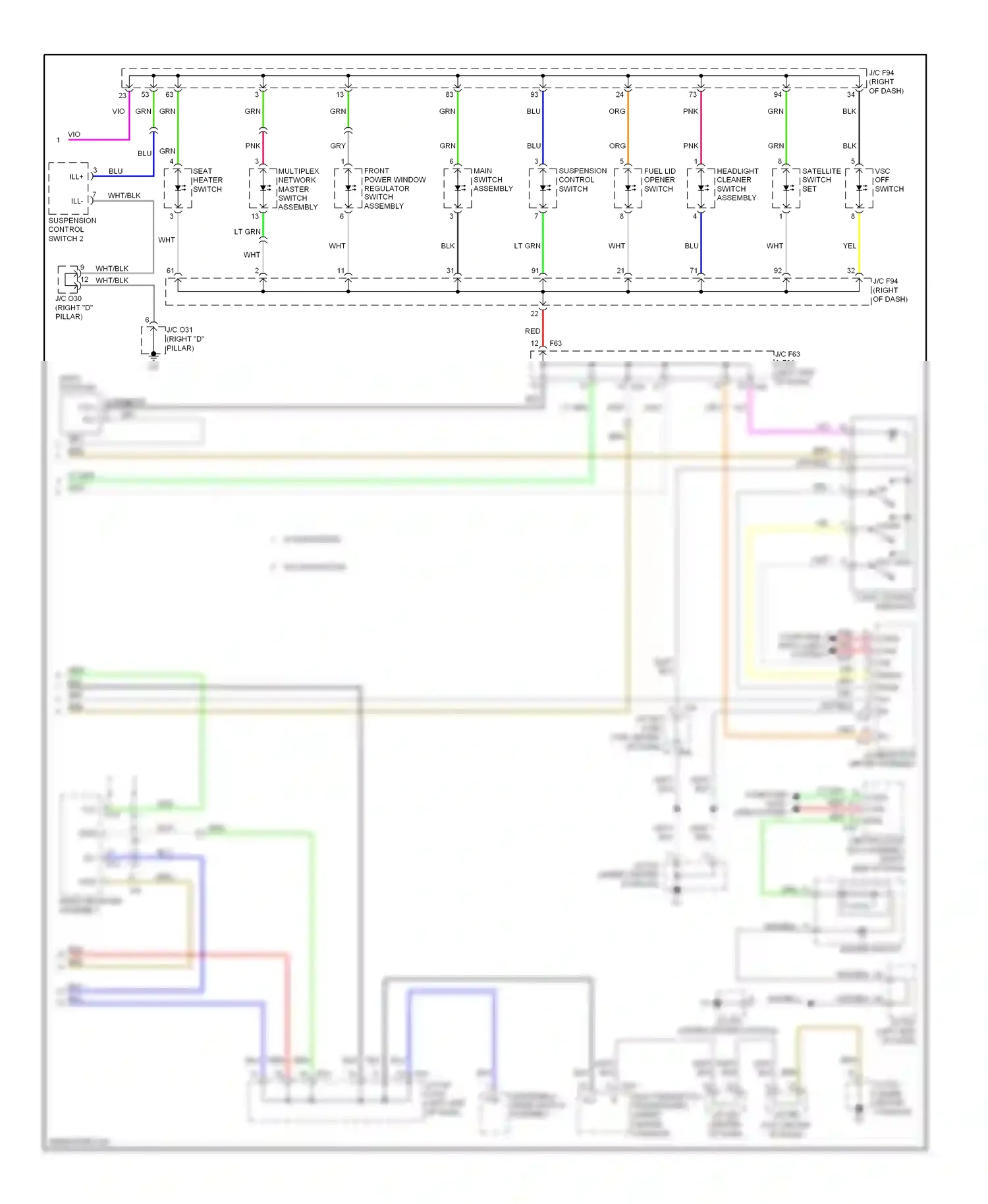 Wiring diagram wht/blk for Lexus RX III (2008-2012) (46 of 121)