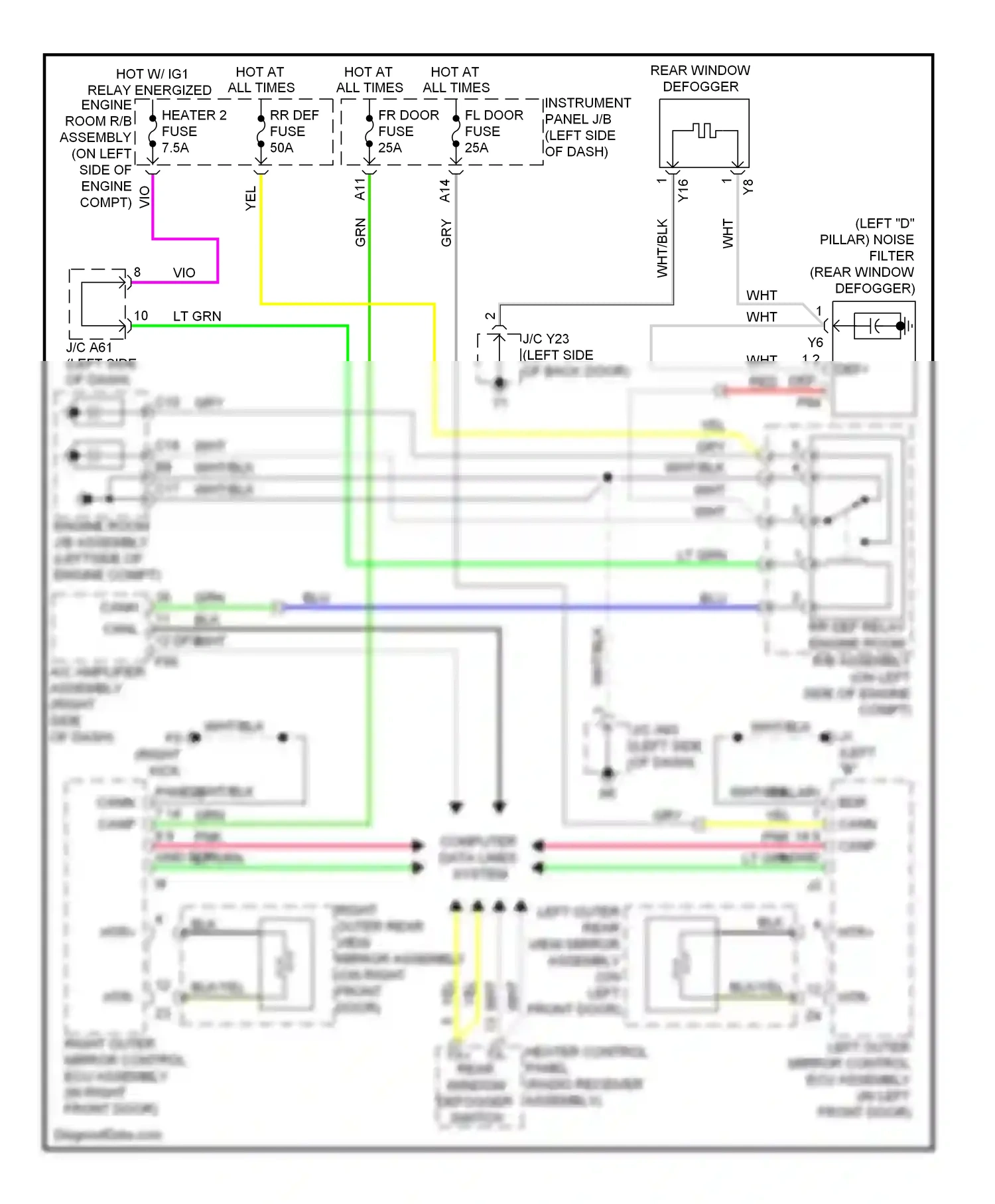 Wiring diagram yel for Lexus RX III (2008-2012) (20 of 122)