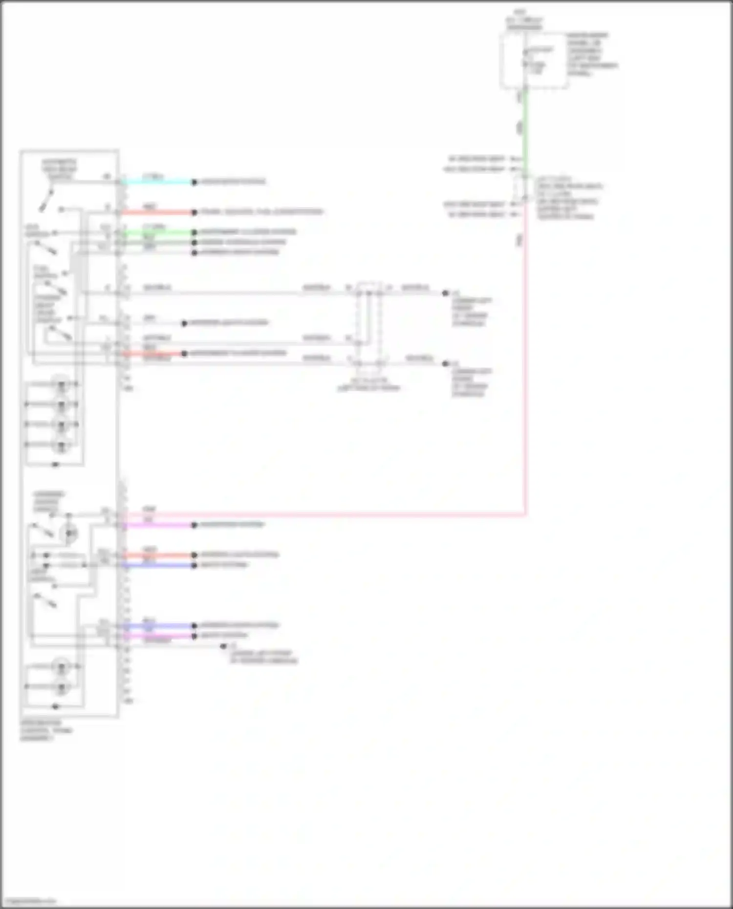 RX Lexus IV facelift (2019-2023): Integration control and panel circuit