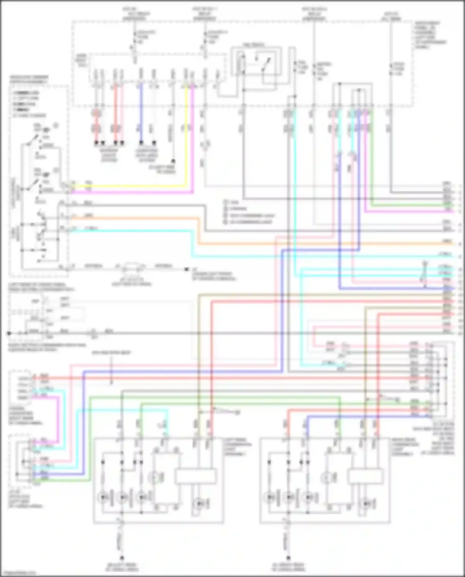 RX Lexus IV facelift (2019-2023): Exterior lamps circuit (1 of 5)