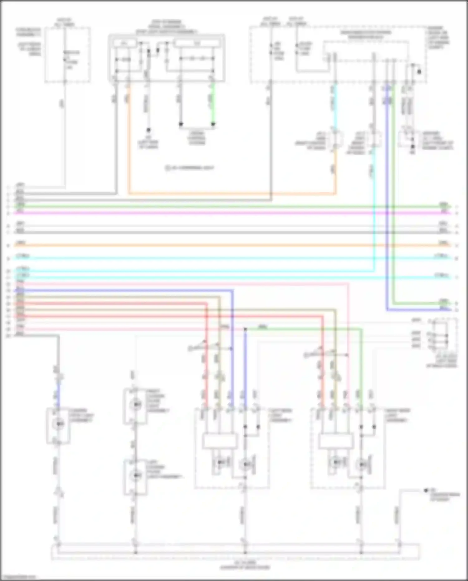 RX Lexus IV facelift (2019-2023): Exterior lamps circuit (2 of 5)