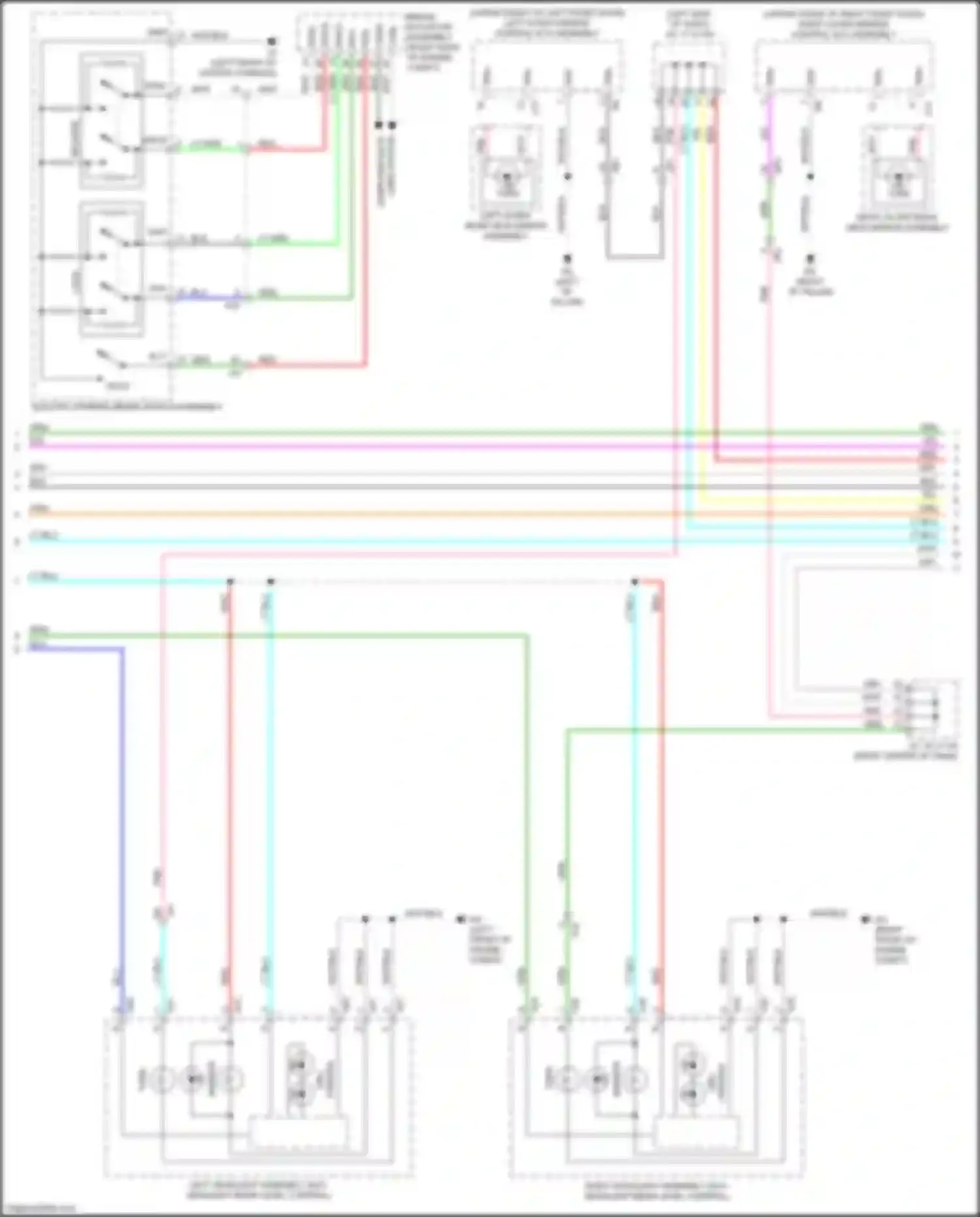 RX Lexus IV facelift (2019-2023): Exterior lamps circuit (3 of 4)