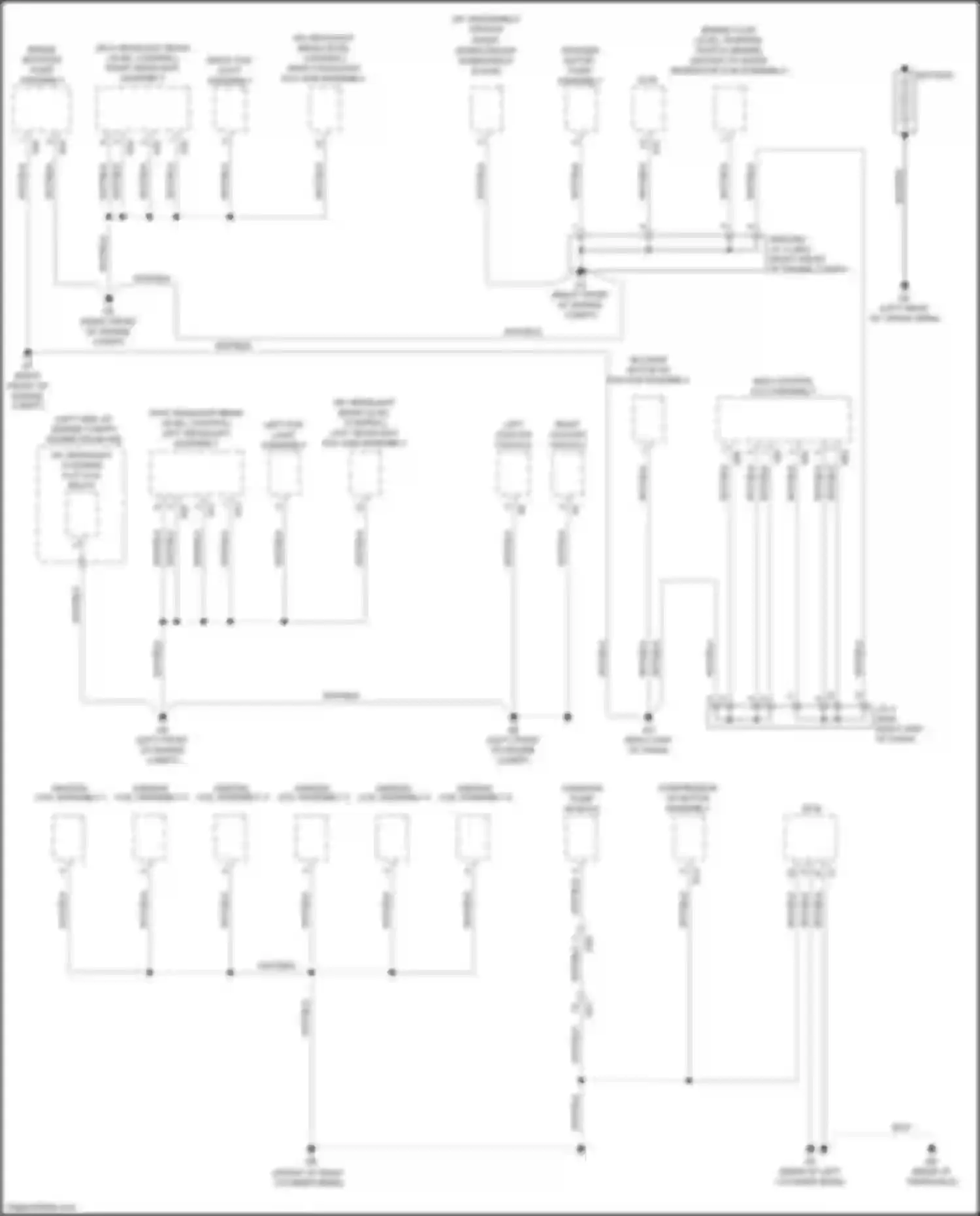 RX Lexus IV facelift (2019-2023): Ground distribution circuit (1 of 6)