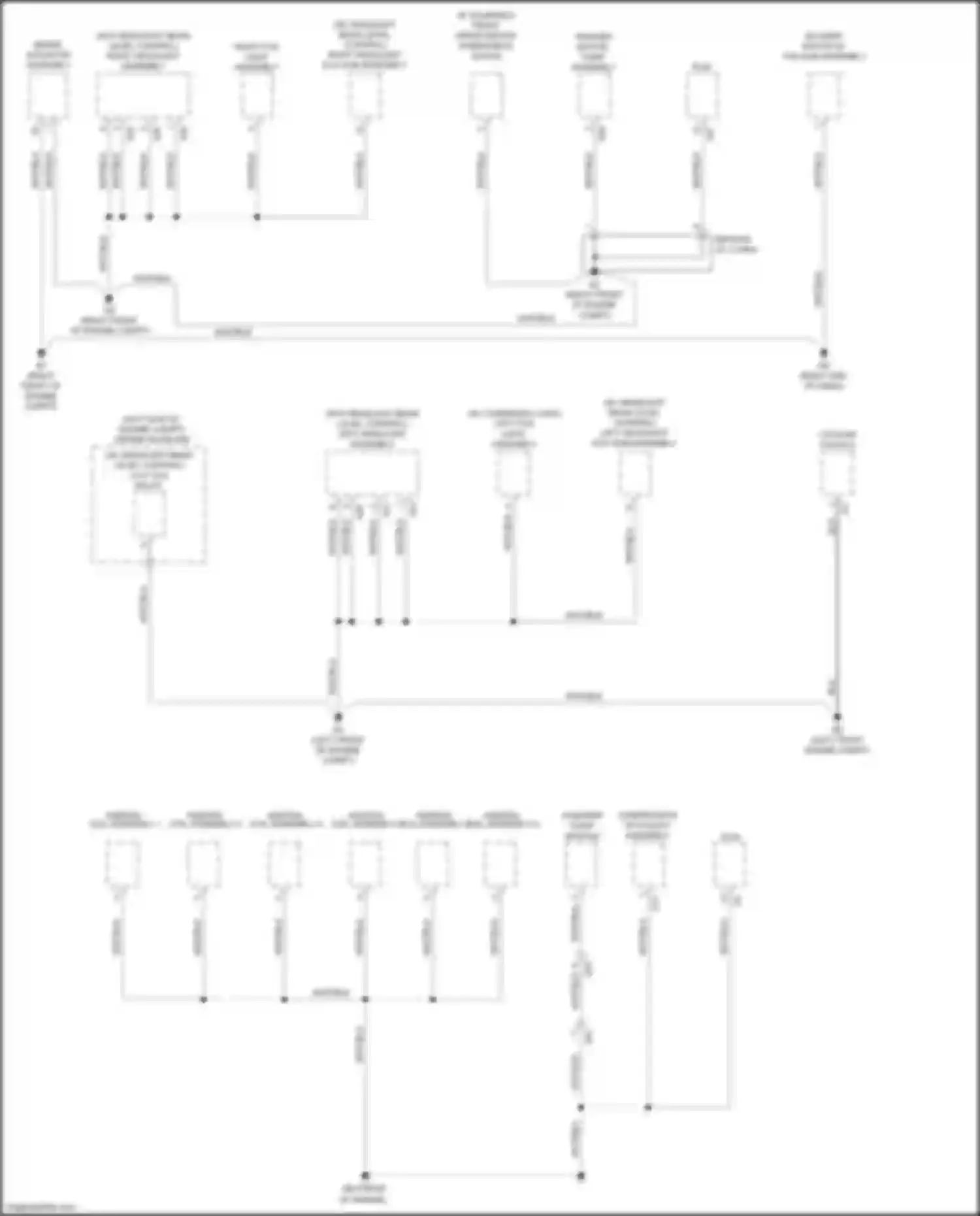 RX Lexus IV facelift (2019-2023): Ground distribution circuit (1 of 7)