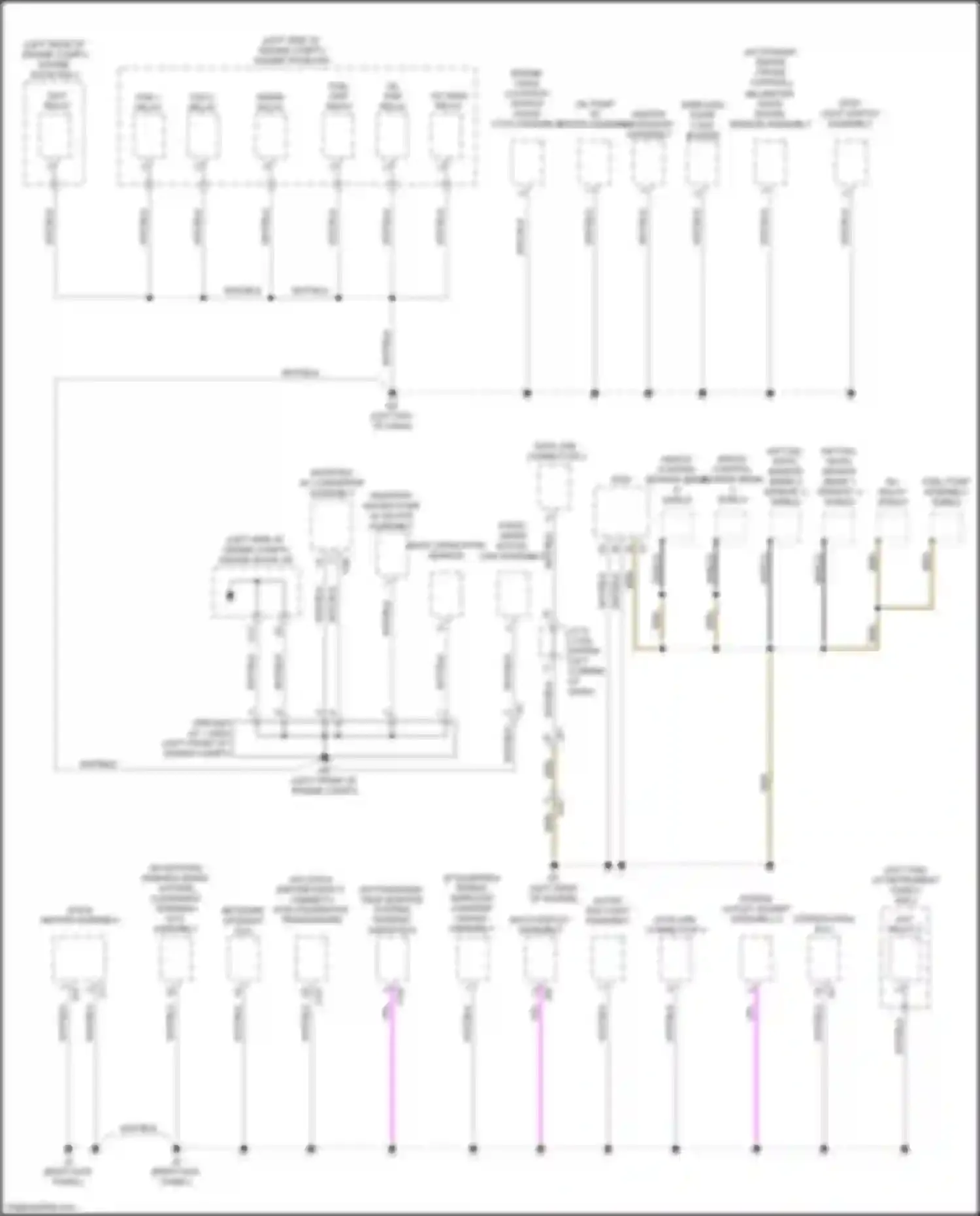 RX Lexus IV facelift (2019-2023): Ground distribution circuit (2 of 6)