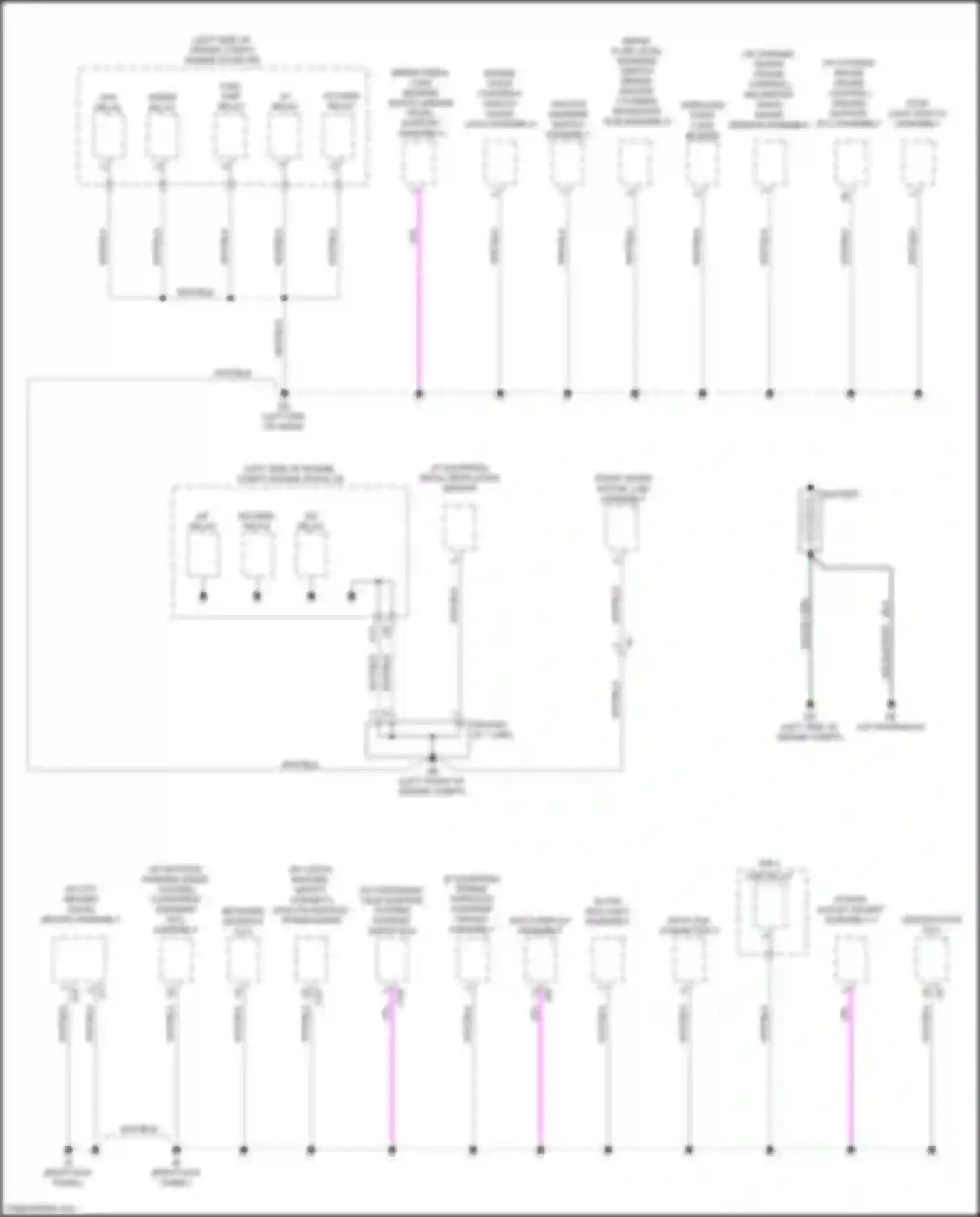 RX Lexus IV facelift (2019-2023): Ground distribution circuit (2 of 7)