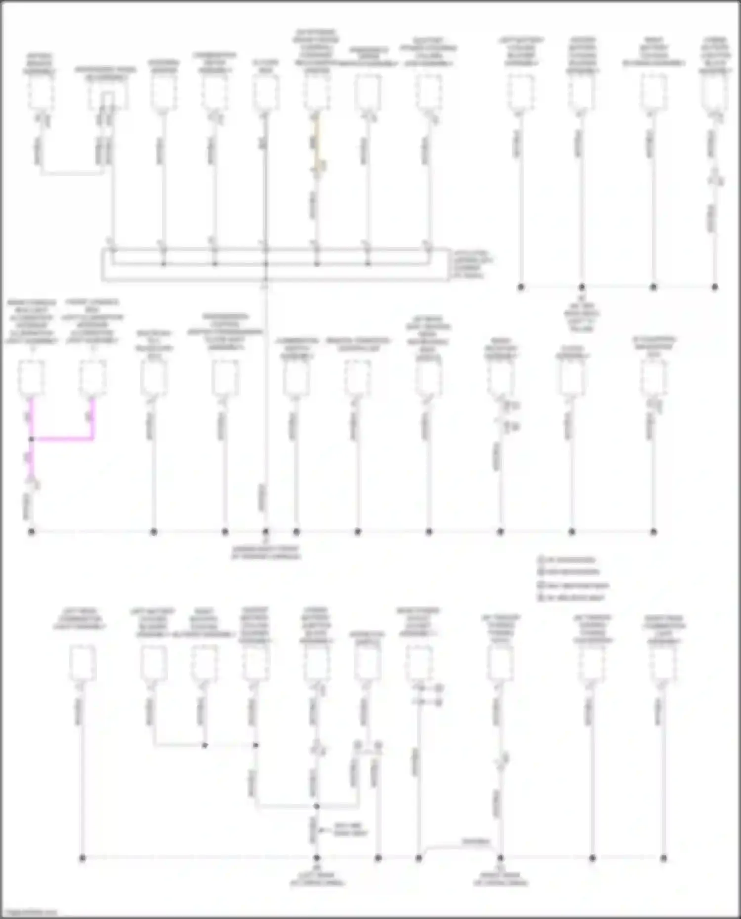 RX Lexus IV facelift (2019-2023): Ground distribution circuit (4 of 6)