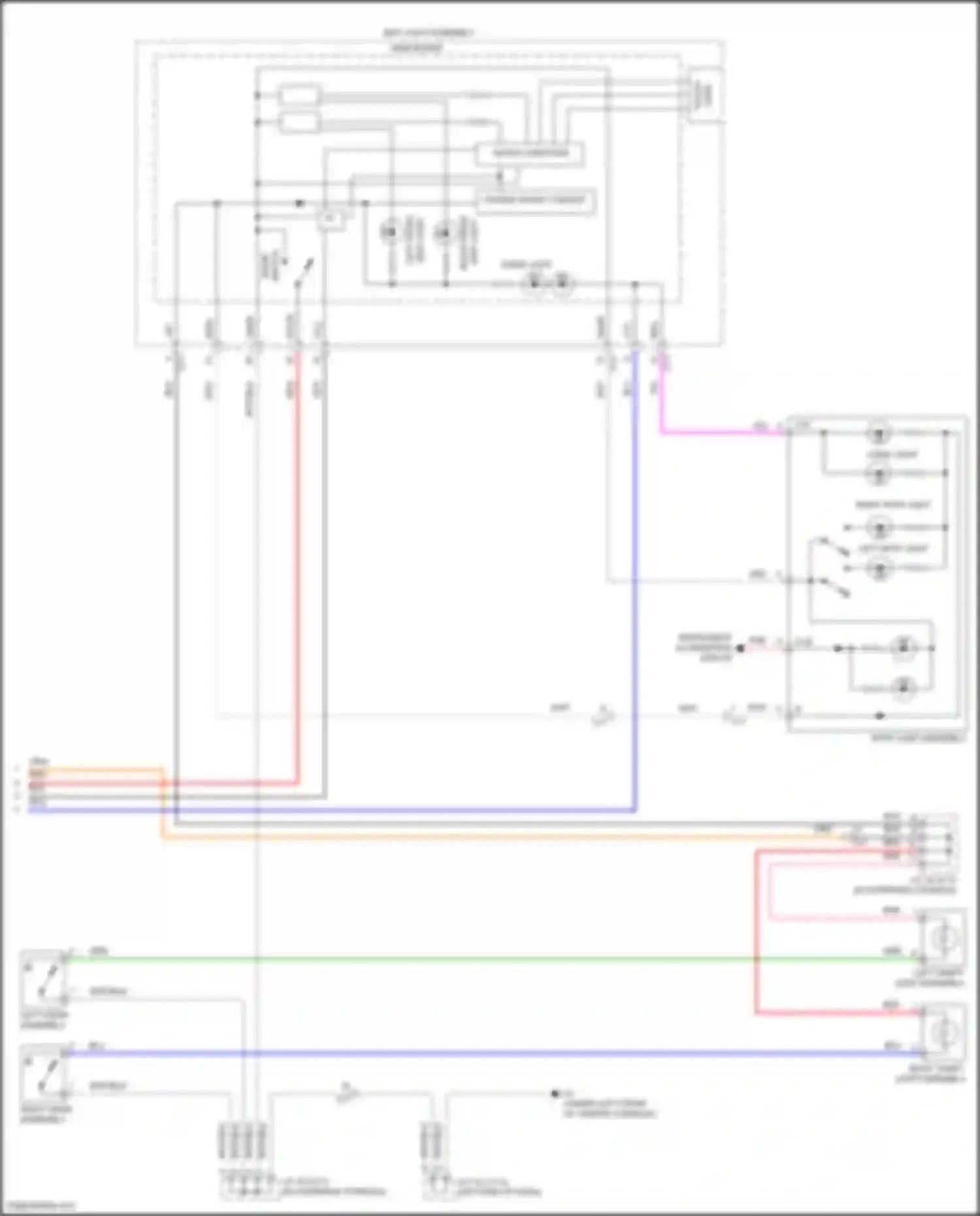 RX Lexus IV facelift (2019-2023): Courtesy lamps circuit (4 of 4)