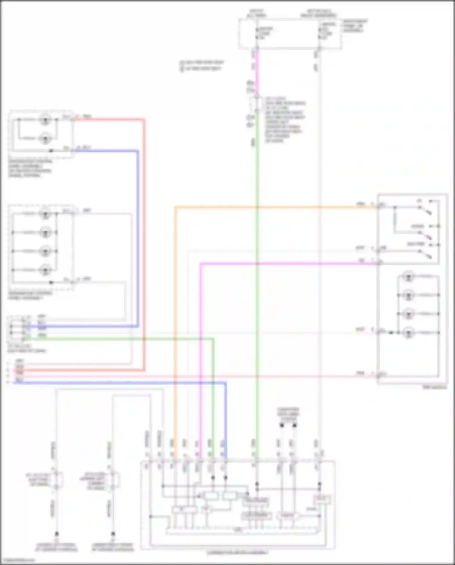 RX Lexus IV facelift (2019-2023): Instrument illumination circuit (4 of 4)