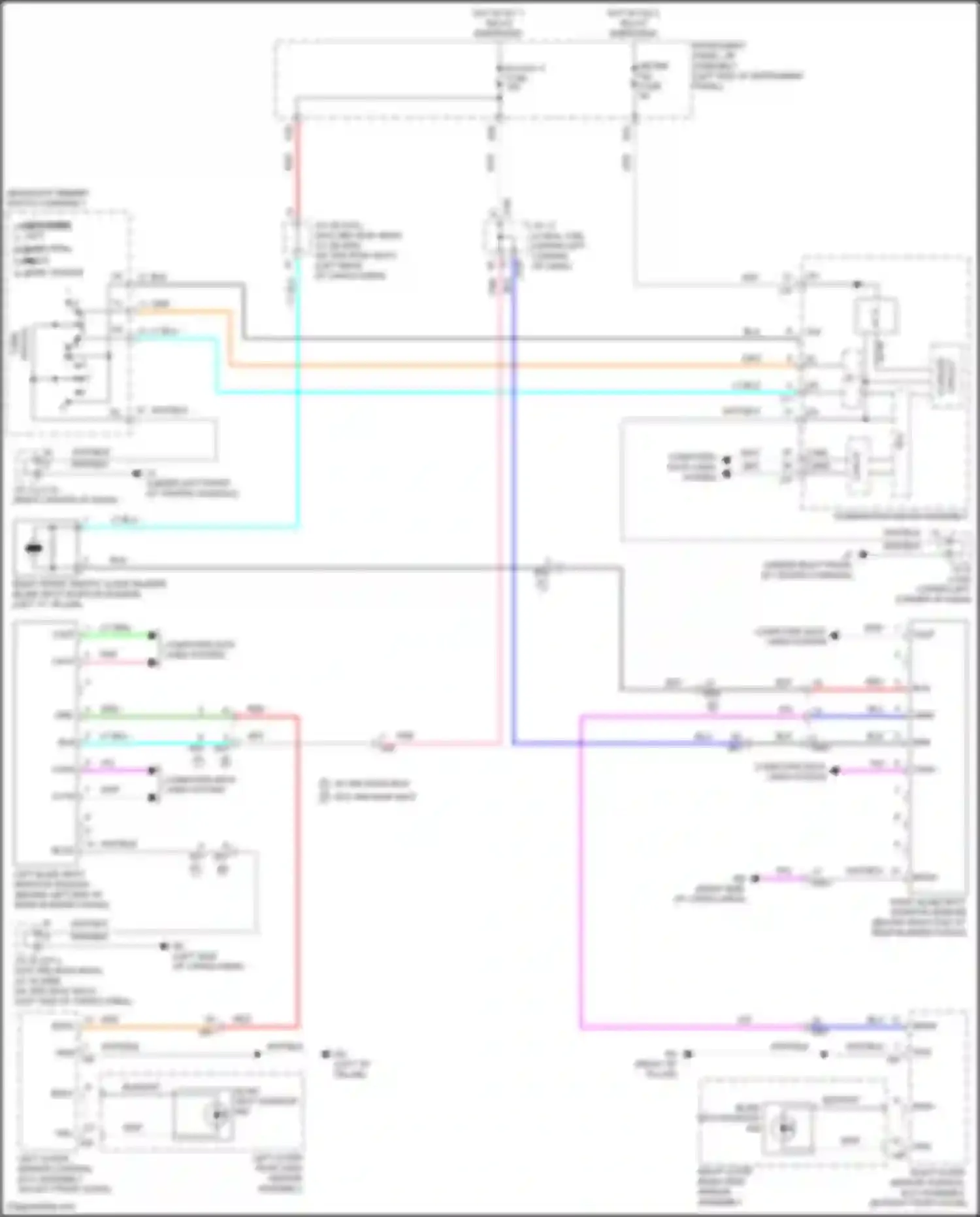 RX Lexus IV facelift (2019-2023): Blind spot monitoring circuit