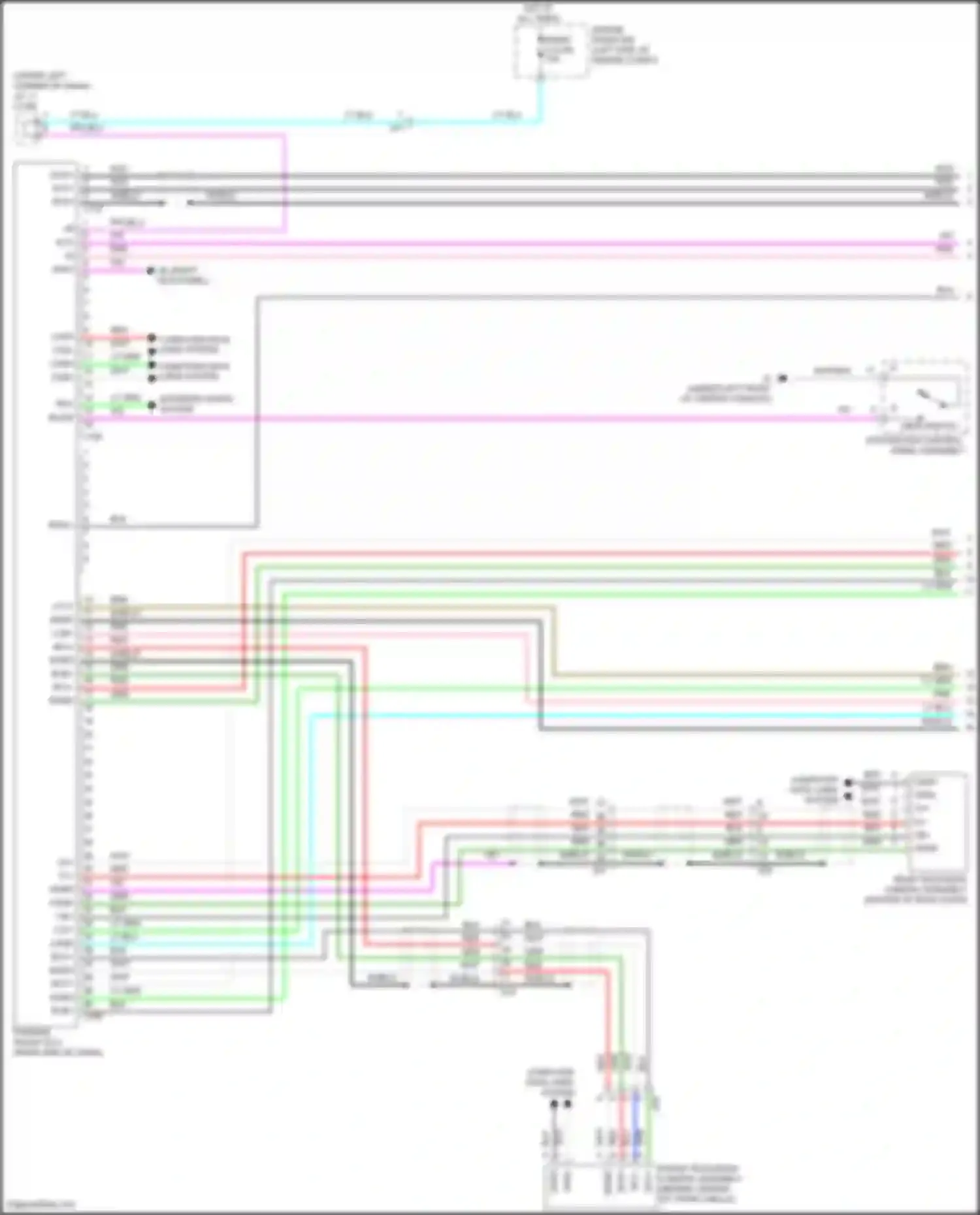 RX Lexus IV facelift (2019-2023): Parking assistant circuit (1 of 2)