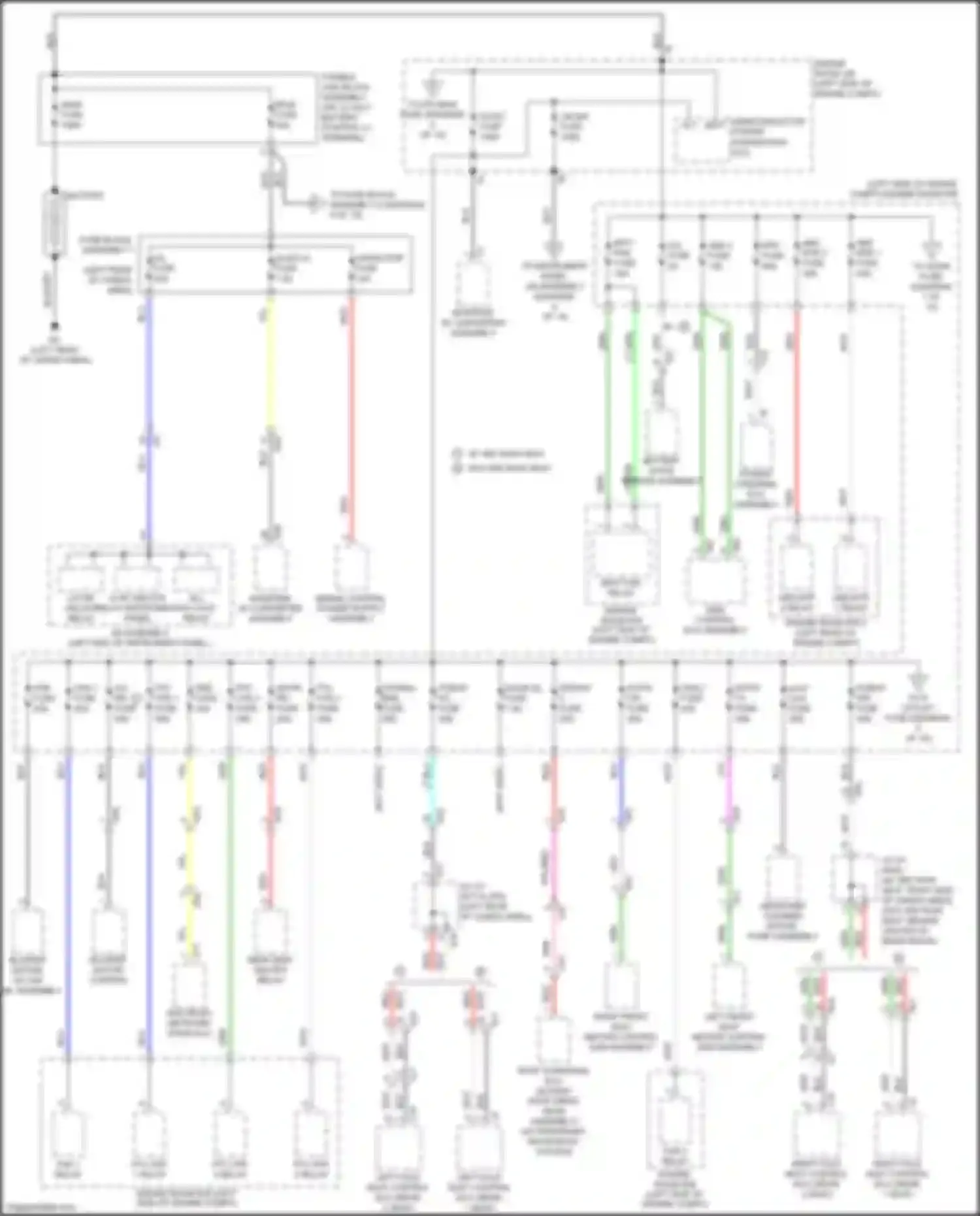 RX Lexus IV facelift (2019-2023): Power distribution circuit (1 of 10)