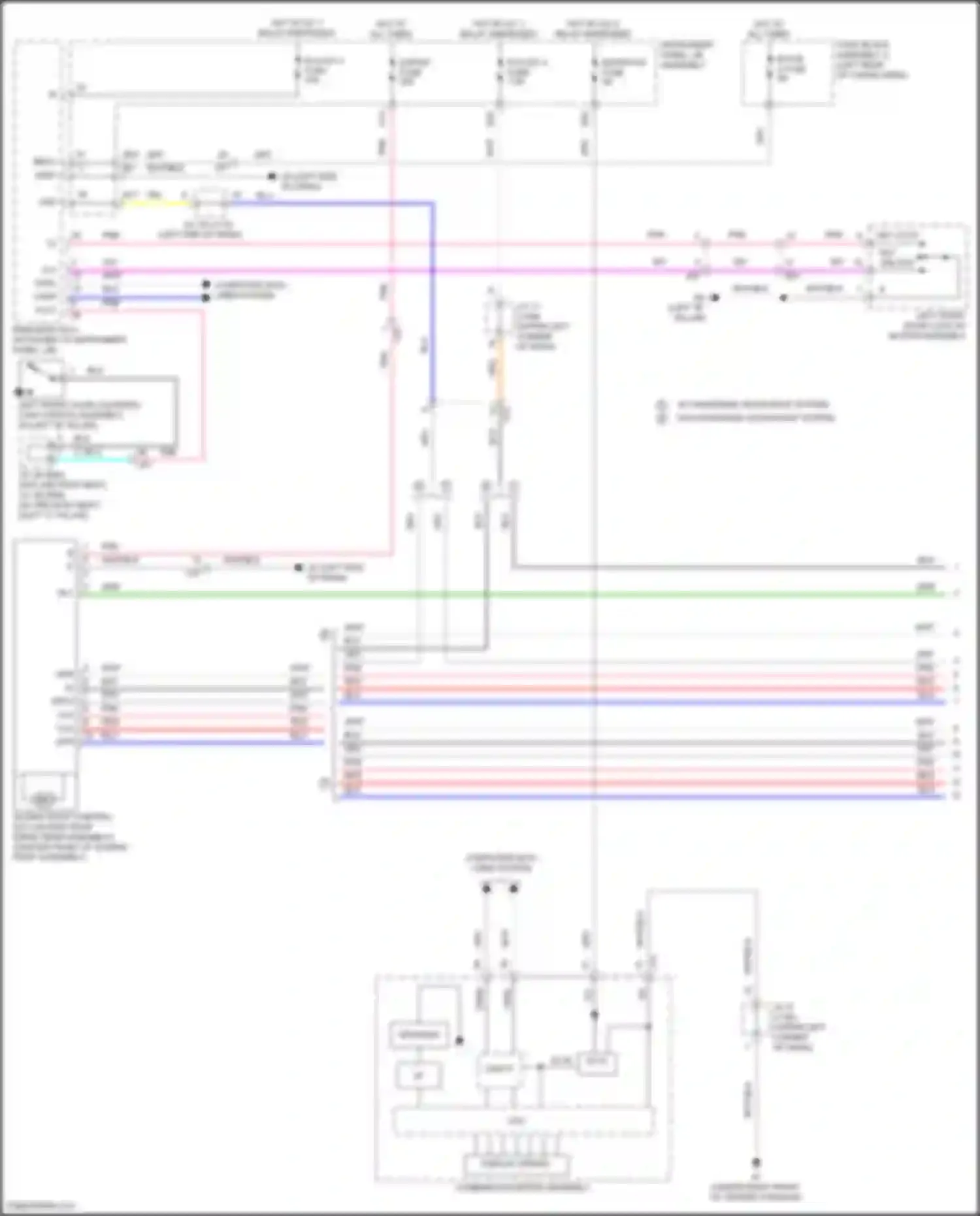RX Lexus IV facelift (2019-2023): Power top/sunroof circuit (1 of 2)