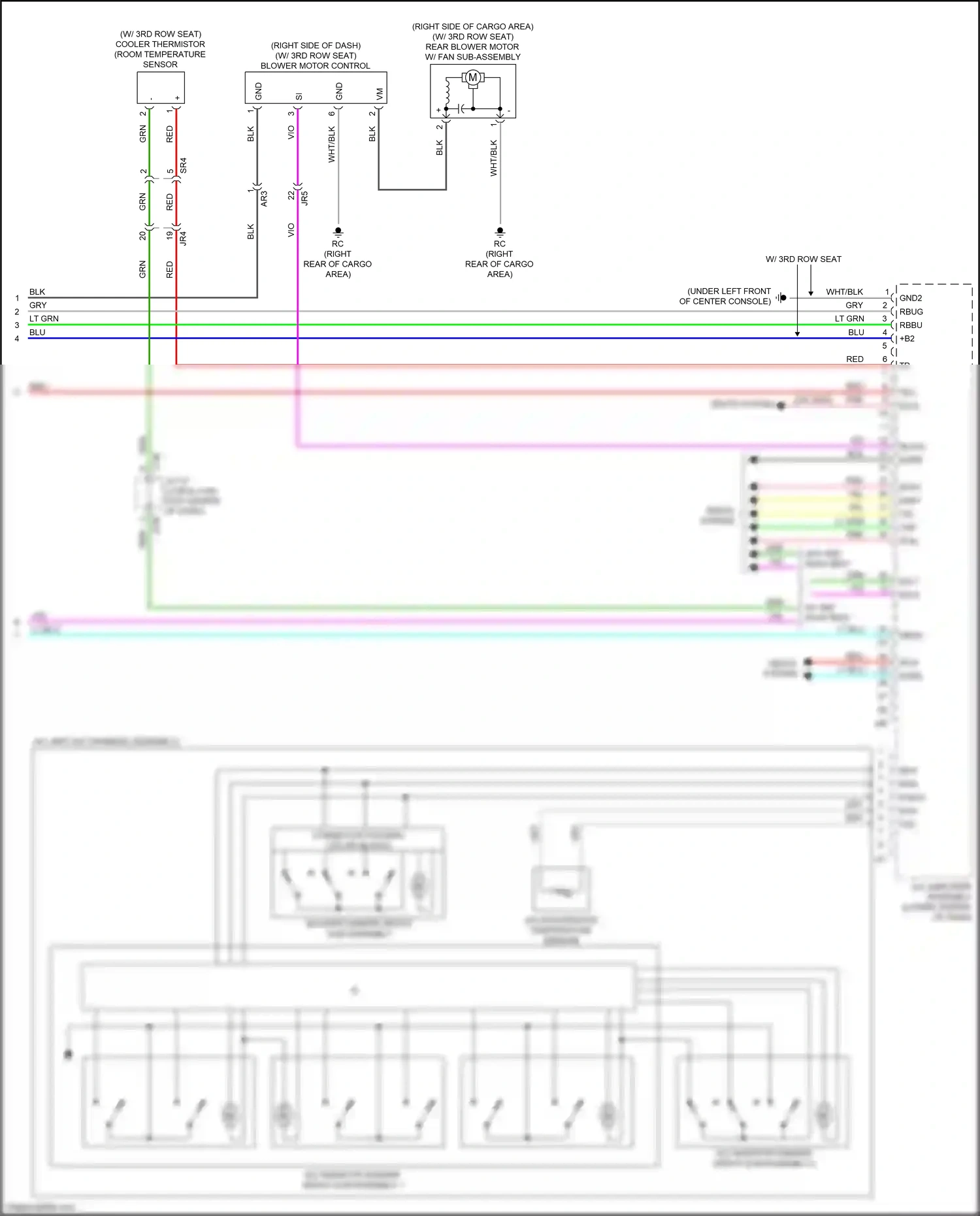 Wiring diagram a/c amplifier assembly for Lexus RX IV facelift (2019-2023) (13 of 18)