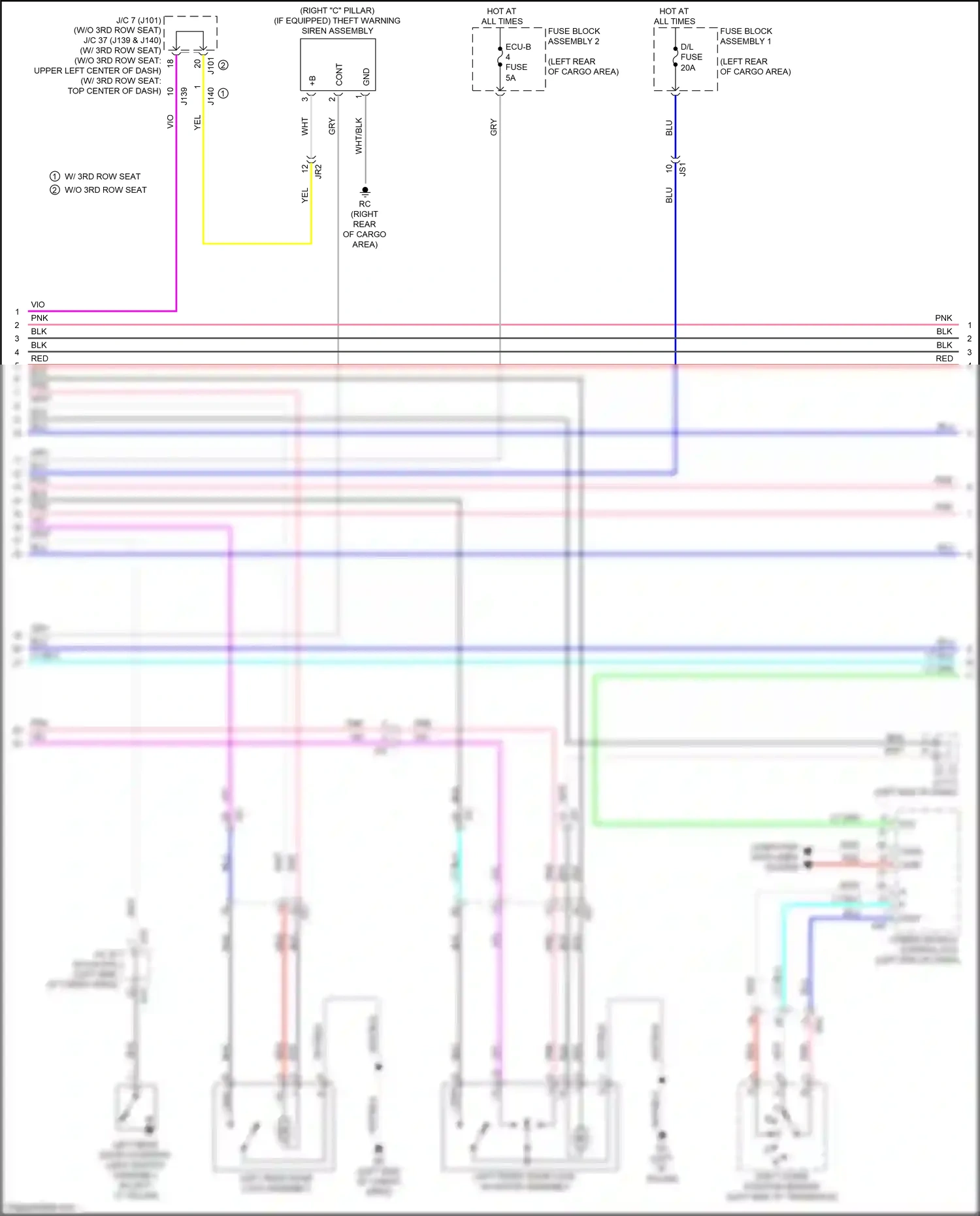Wiring diagram blk for Lexus RX IV facelift (2019-2023) (14 of 206)