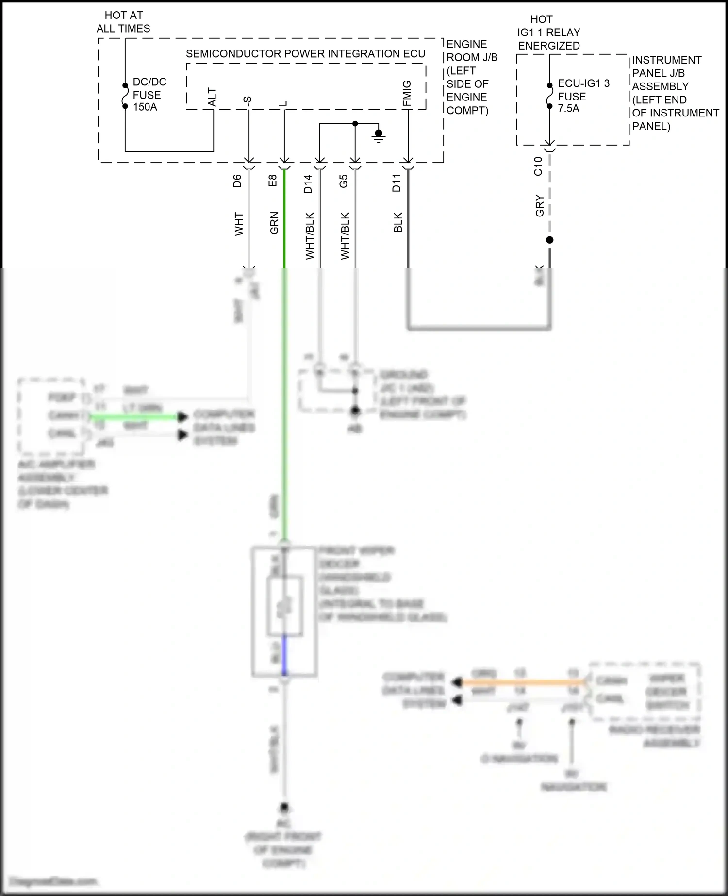 Wiring diagram blk for Lexus RX IV facelift (2019-2023) (54 of 206)