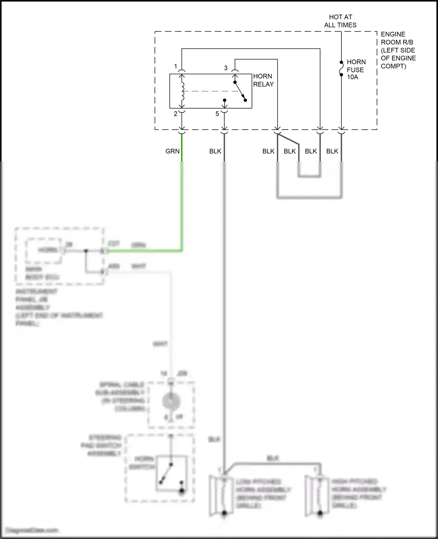 Wiring diagram blk for Lexus RX IV facelift (2019-2023) (81 of 206)