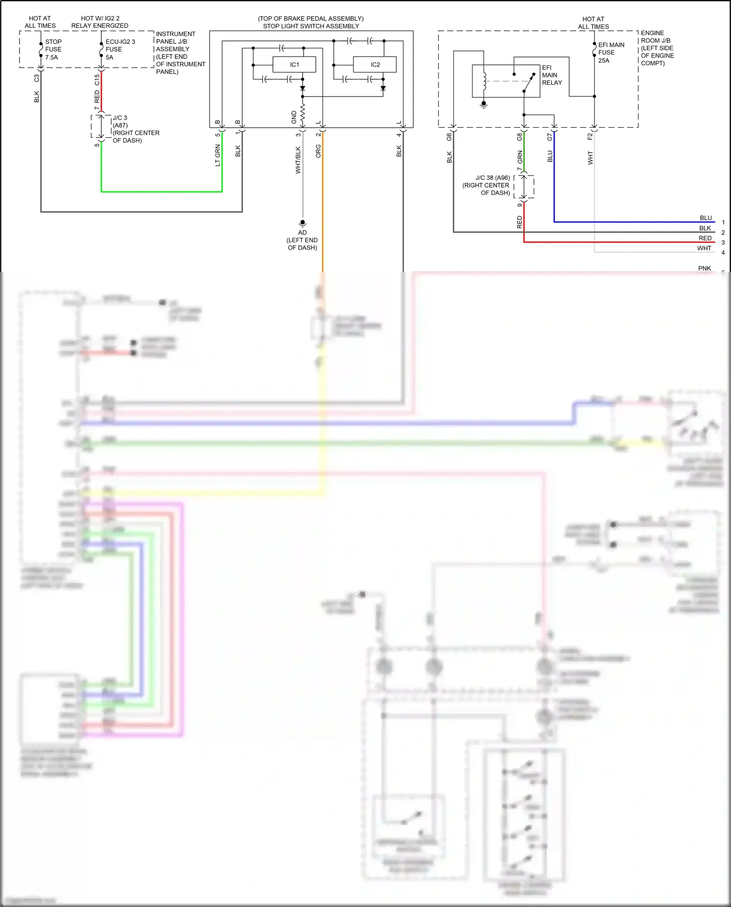 Wiring diagram blk for Lexus RX IV facelift (2019-2023) (65 of 206)
