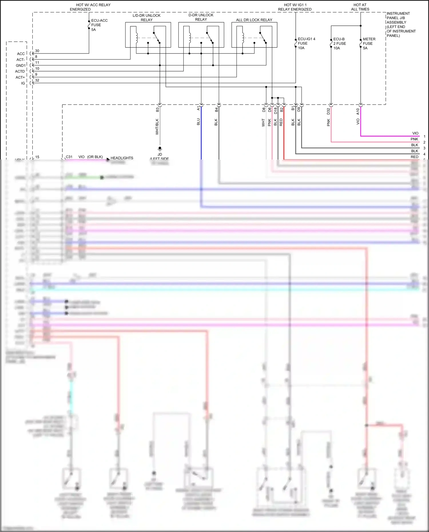 Wiring diagram blu for Lexus RX IV facelift (2019-2023) (3 of 195)