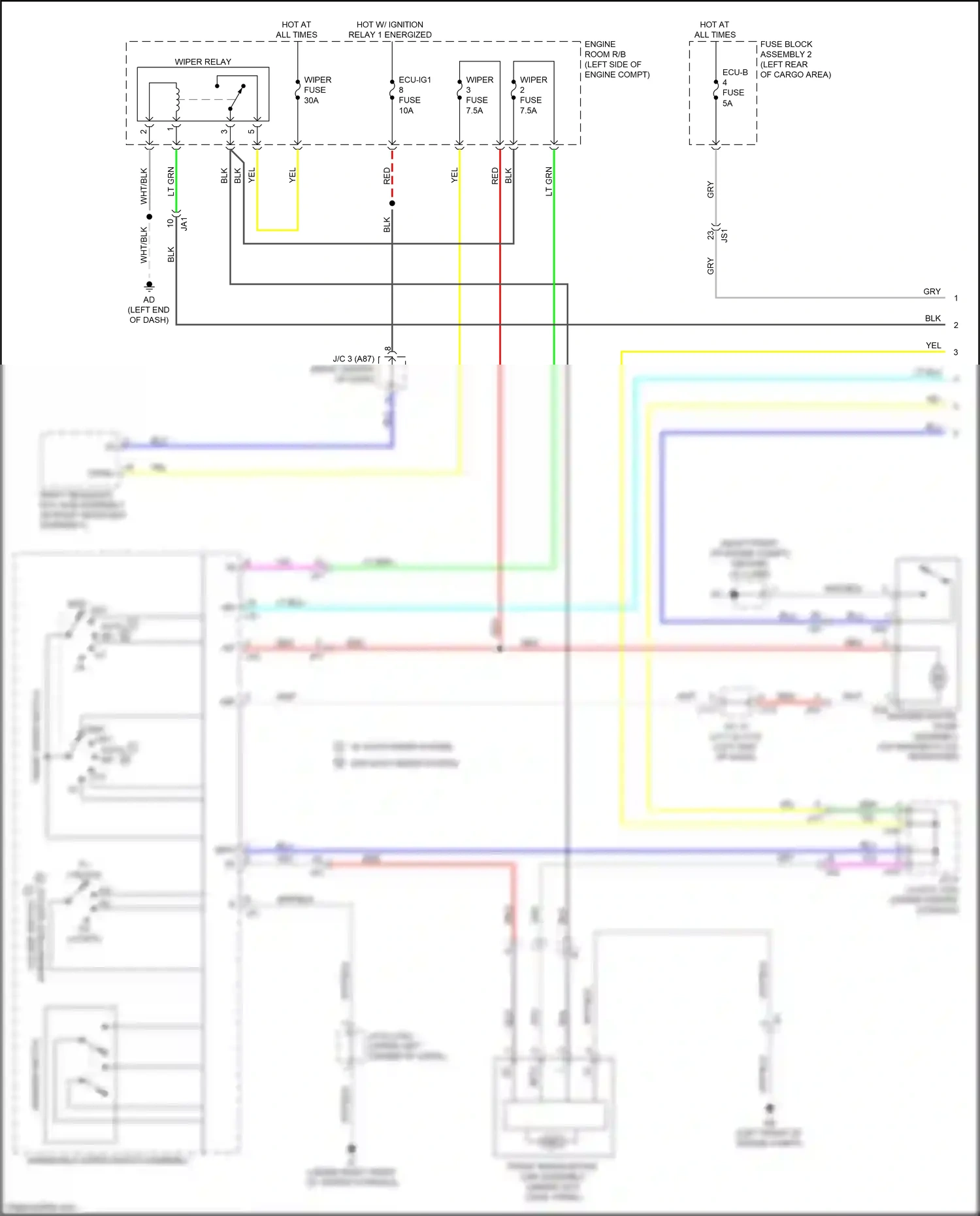 Wiring diagram blu for Lexus RX IV facelift (2019-2023) (42 of 195)