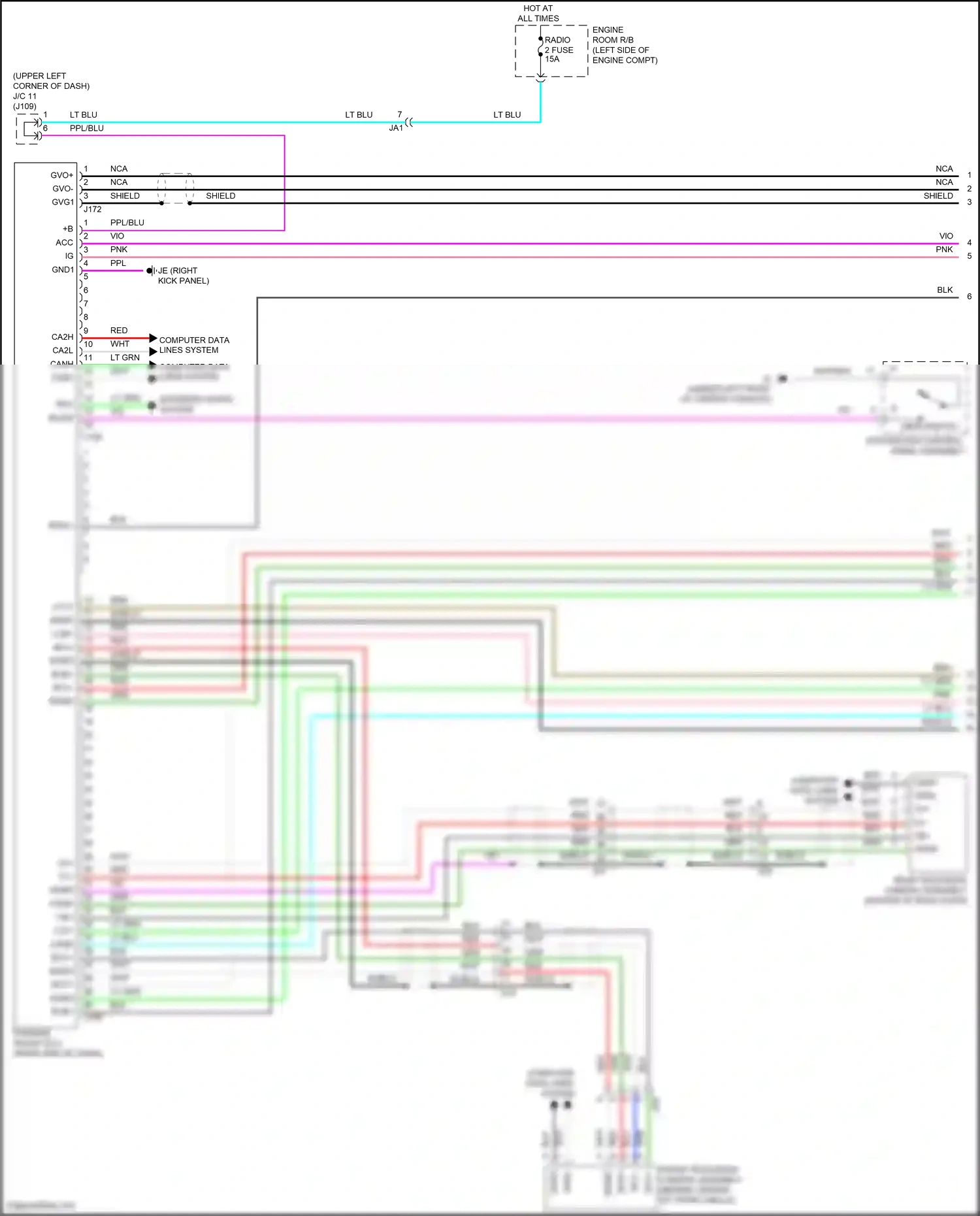 Wiring diagram blu for Lexus RX IV facelift (2019-2023) (47 of 195)