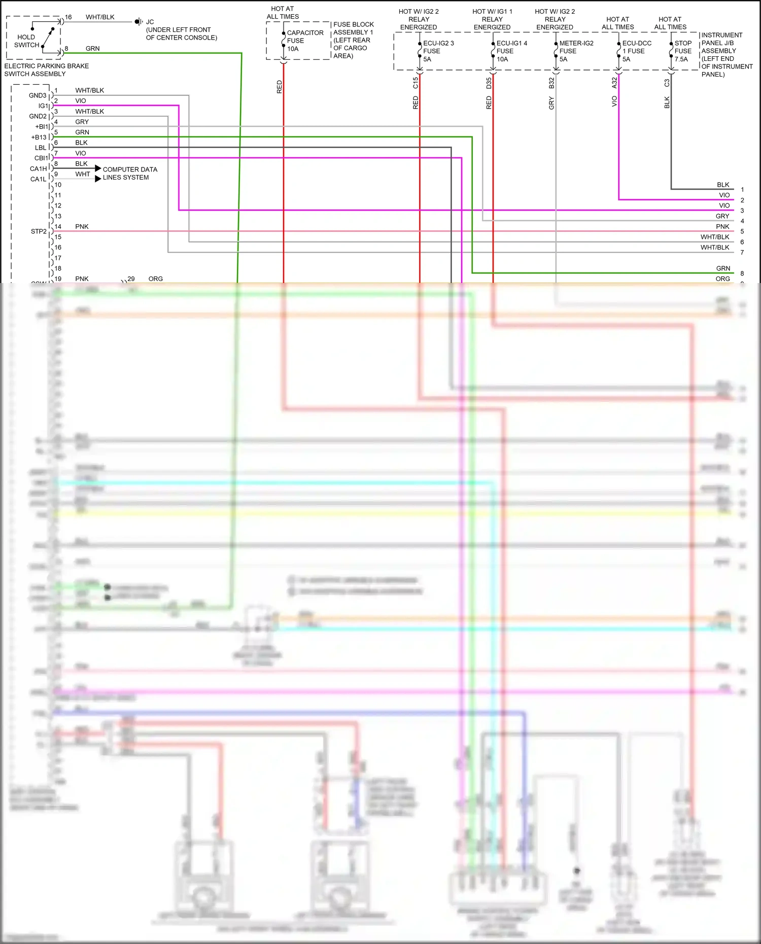 Wiring diagram blu for Lexus RX IV facelift (2019-2023) (151 of 195)