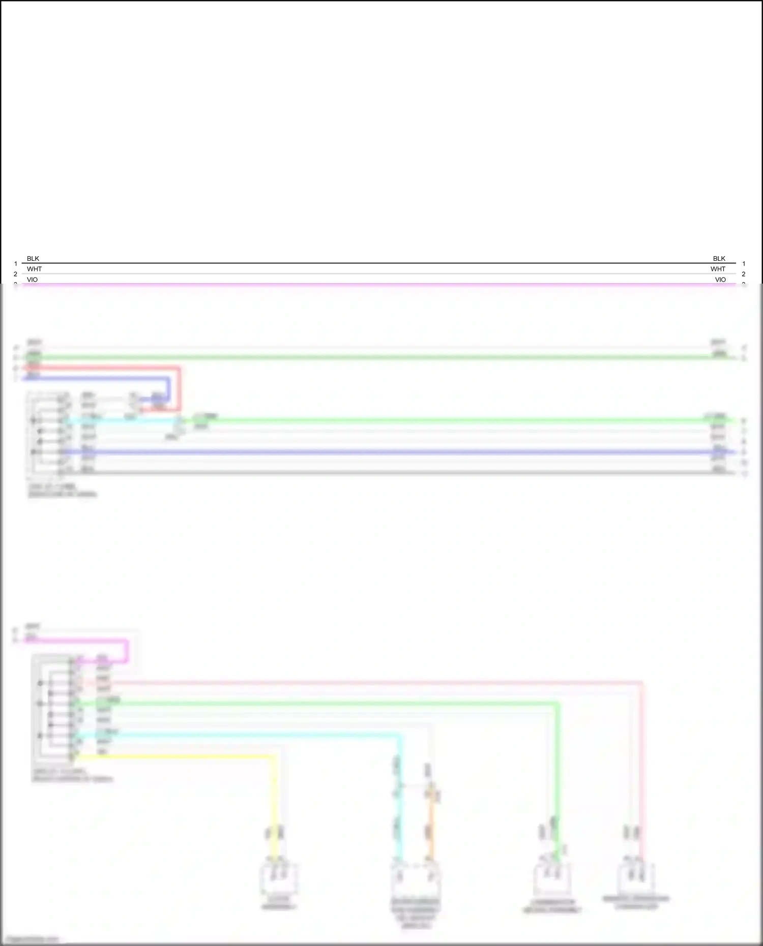 Wiring diagram clock assembly for Lexus RX IV facelift (2019-2023) (2 of 11)