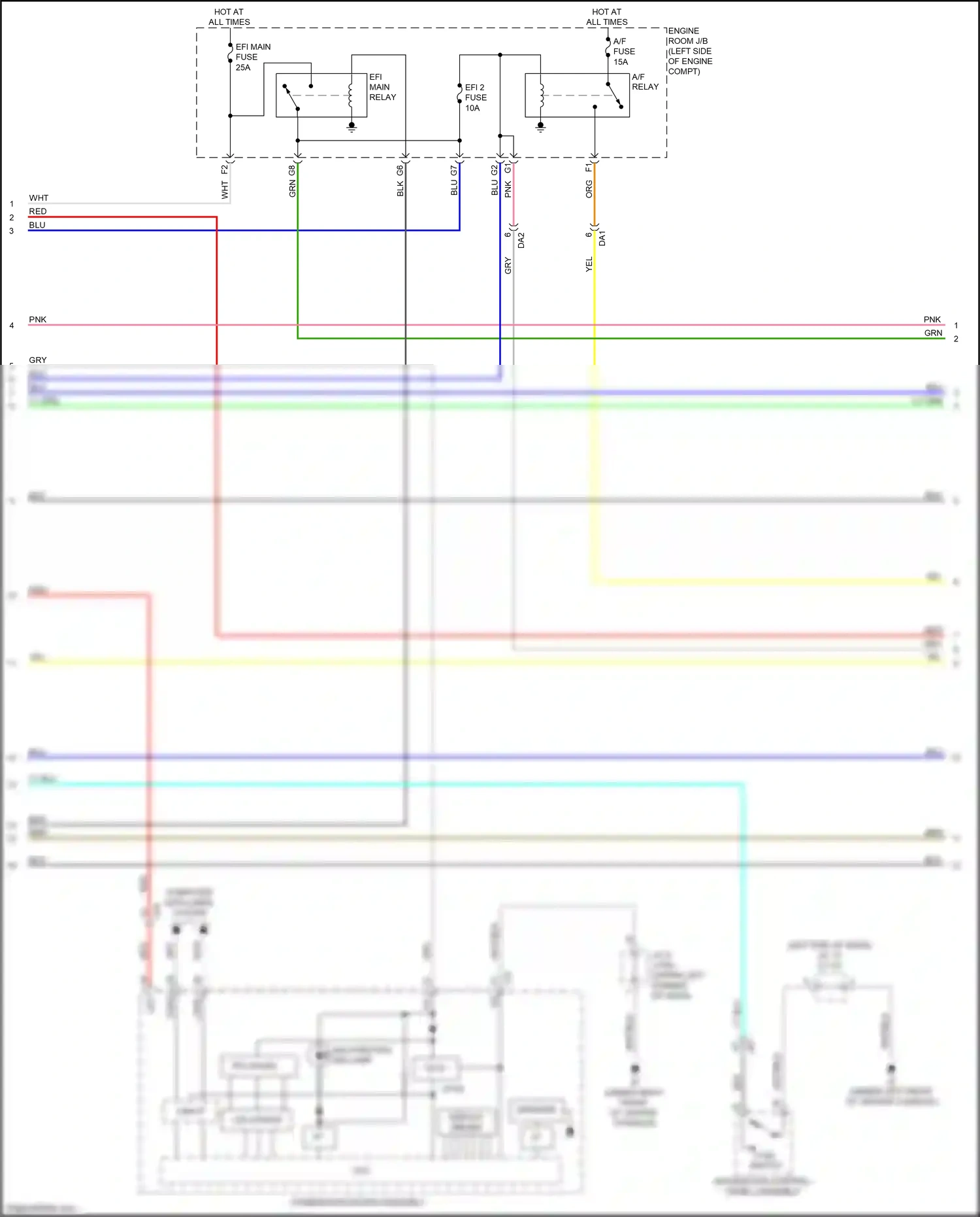 Wiring diagram combination meter assembly for Lexus RX IV facelift (2019-2023) (49 of 49)