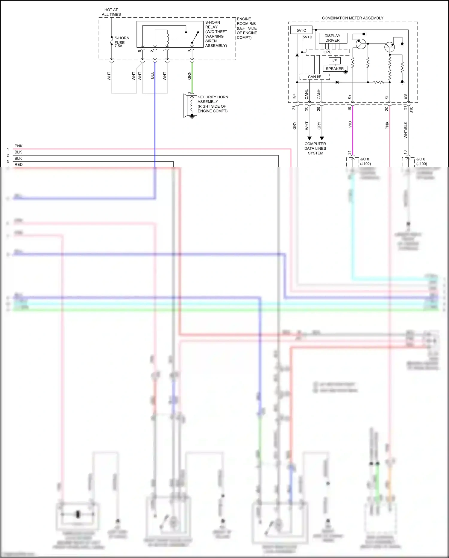 Wiring diagram computer data for Lexus RX IV facelift (2019-2023) (3 of 4)