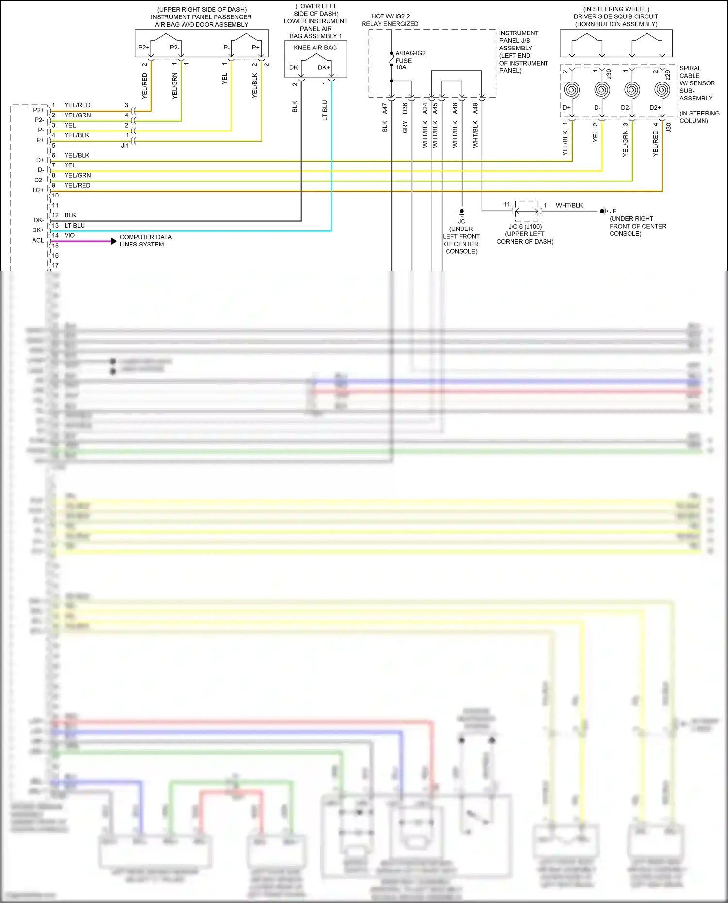 Wiring diagram dk+ for Lexus RX IV facelift (2019-2023) (1 of 1)
