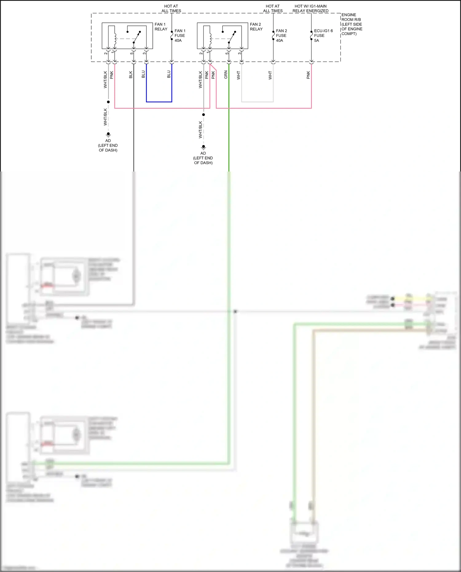 Wiring diagram e.f.i. engine coolant temperature sensor for Lexus RX IV facelift (2019-2023) (3 of 5)