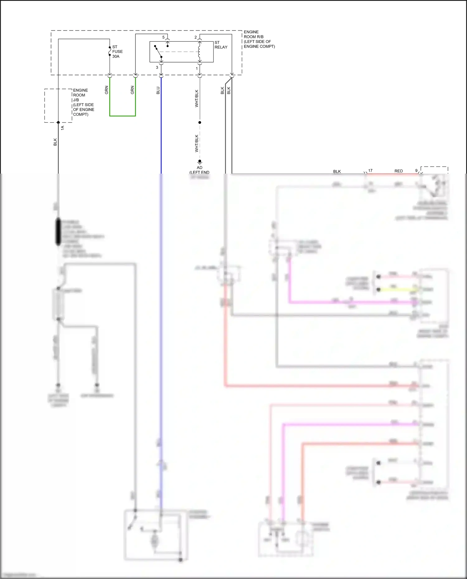 Wiring diagram engine room r/b for Lexus RX IV facelift (2019-2023) (20 of 66)