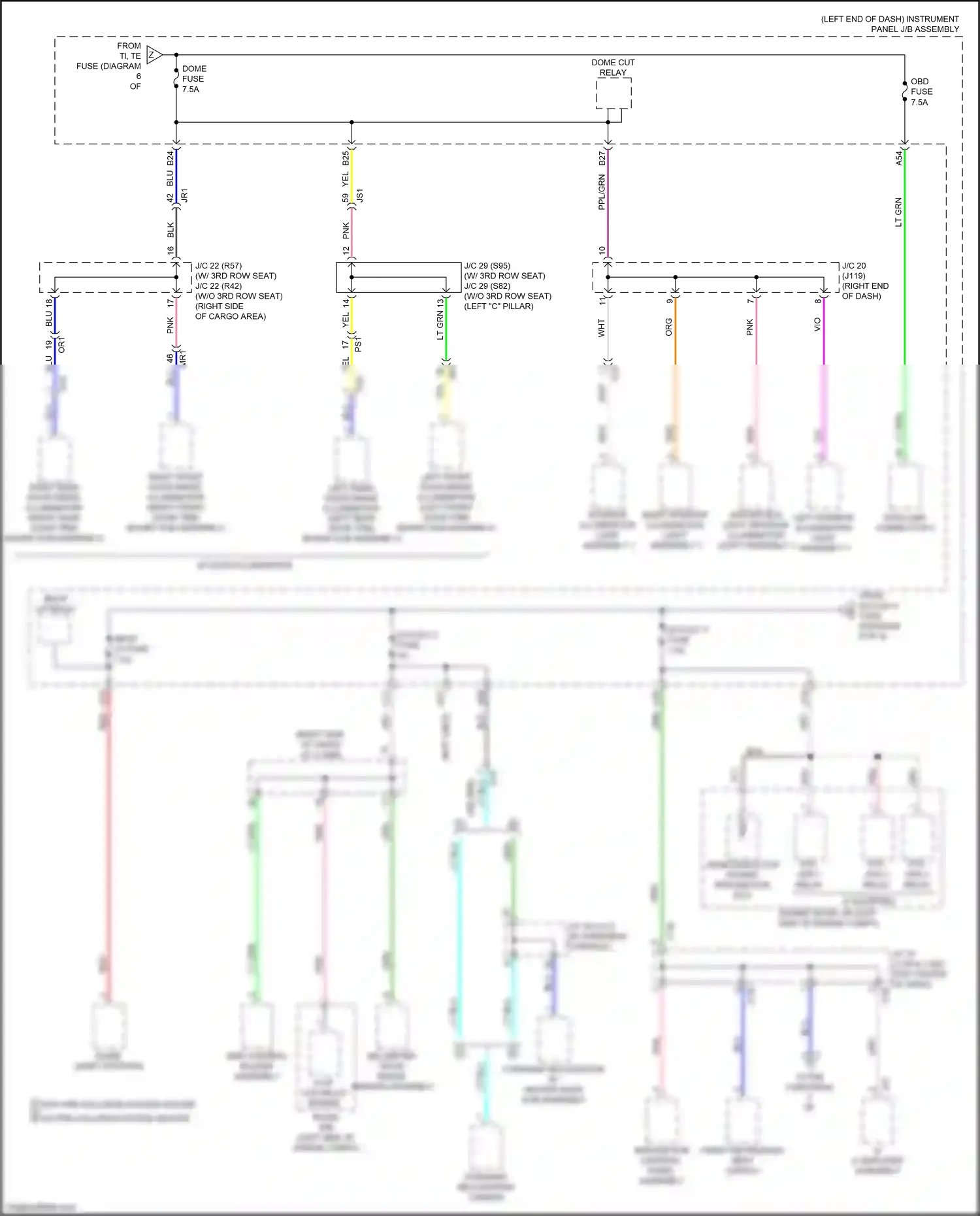 Wiring diagram forward recognition camera for Lexus RX IV facelift (2019-2023) (9 of 9)