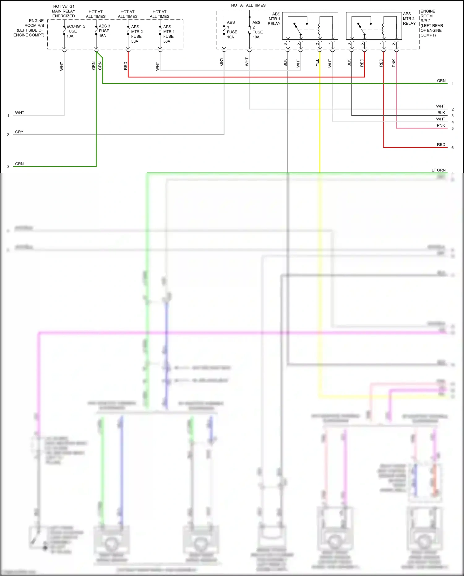 Wiring diagram left "c" pillar) for Lexus RX IV facelift (2019-2023) (11 of 16)