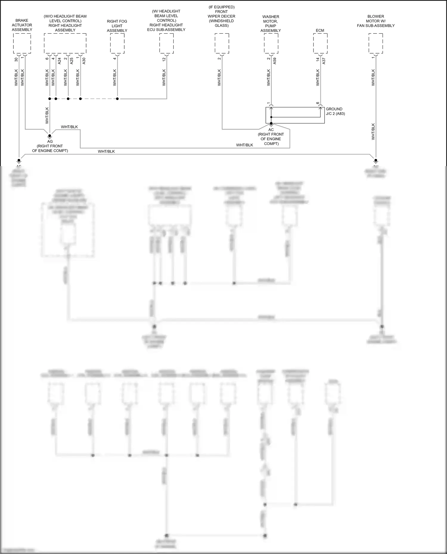 Wiring diagram left headlight ecu sub-assembly for Lexus RX IV facelift (2019-2023) (5 of 8)