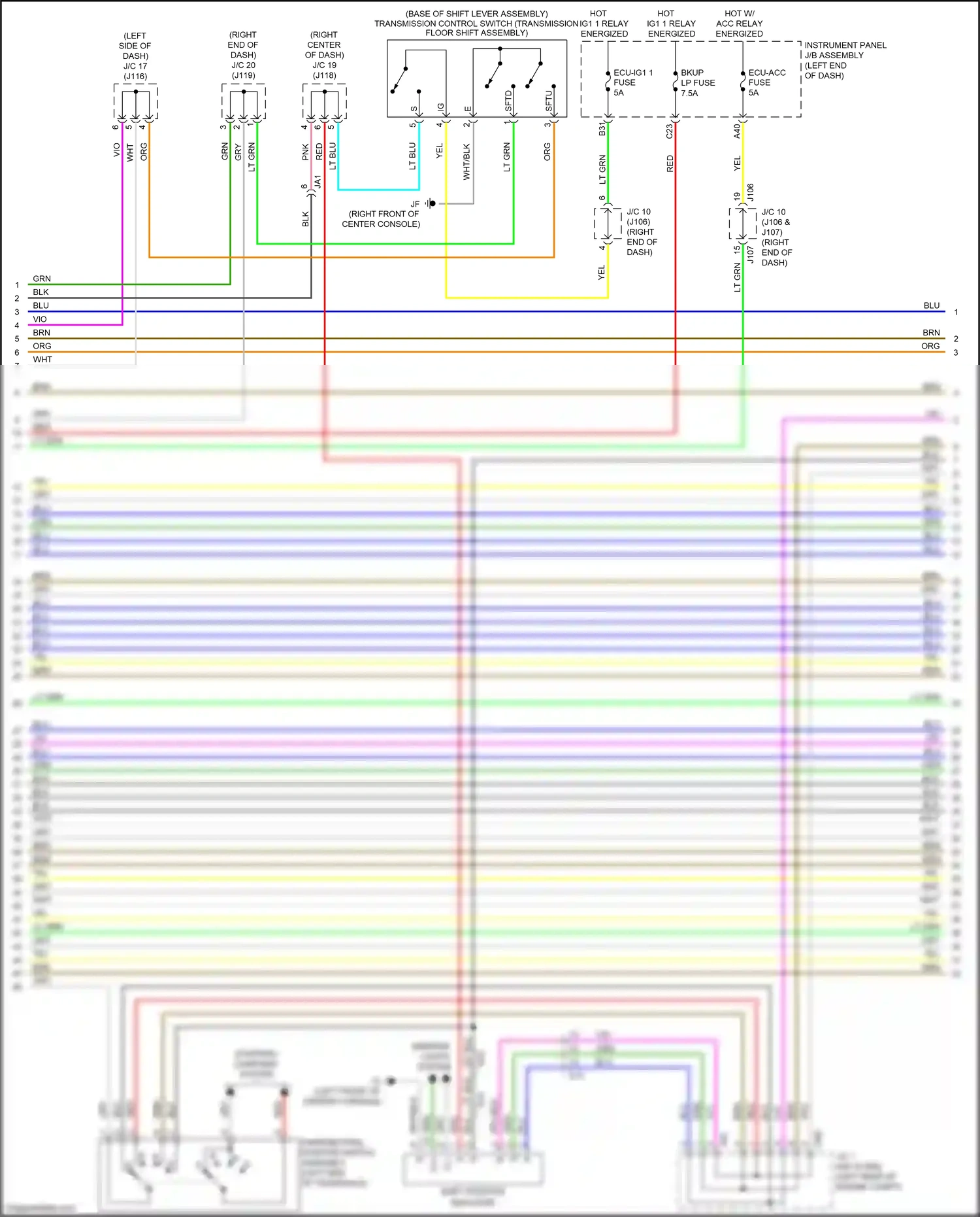 Wiring diagram lt blu for Lexus RX IV facelift (2019-2023) (110 of 157)