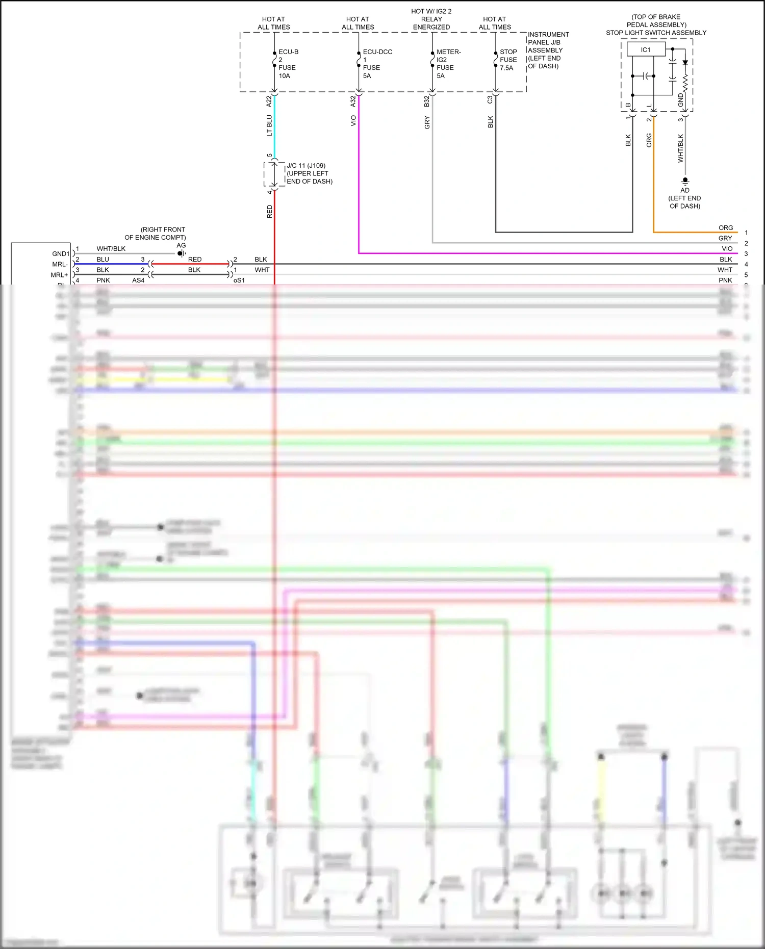 Wiring diagram lt blu for Lexus RX IV facelift (2019-2023) (11 of 157)