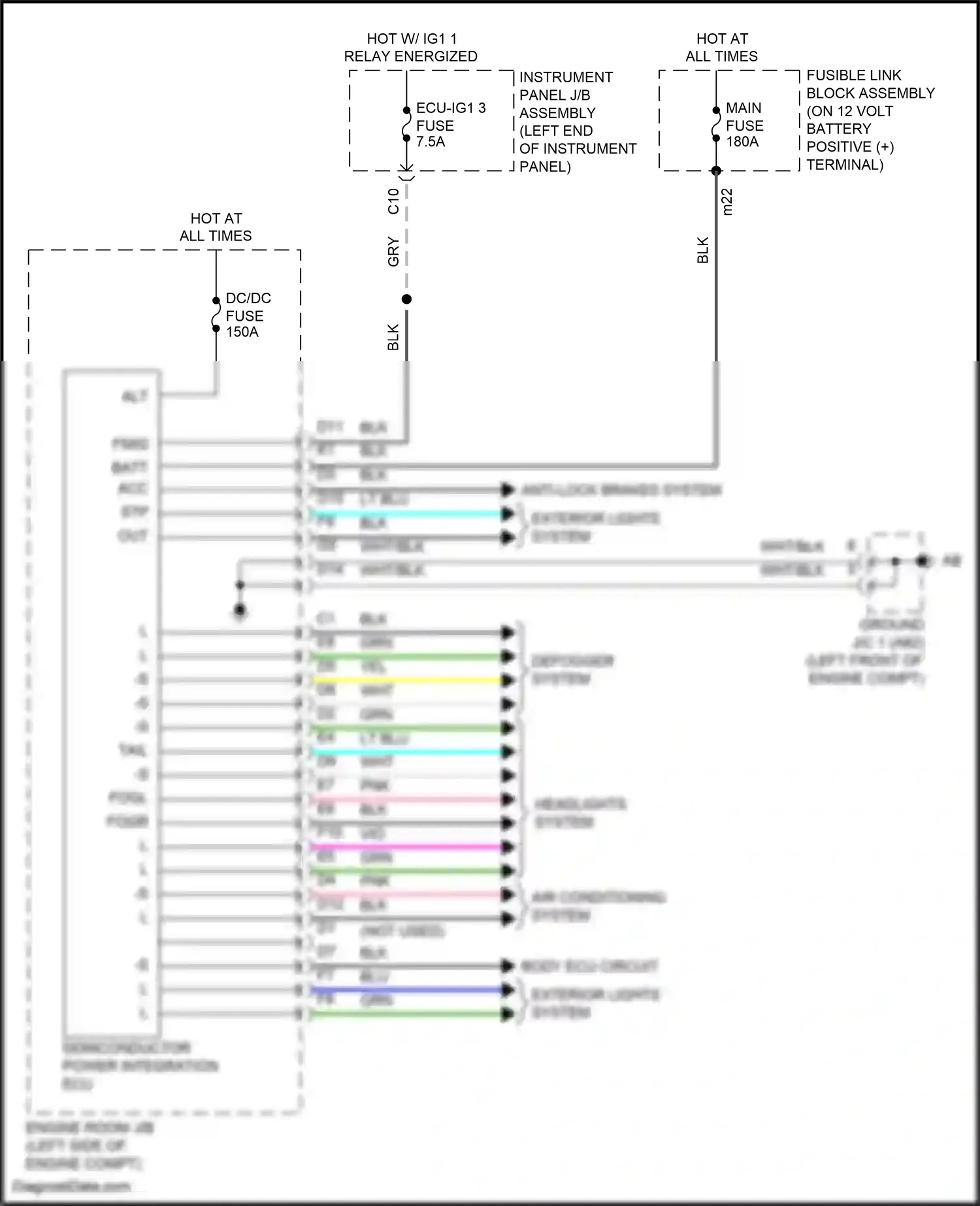 Wiring diagram lt blu for Lexus RX IV facelift (2019-2023) (30 of 157)