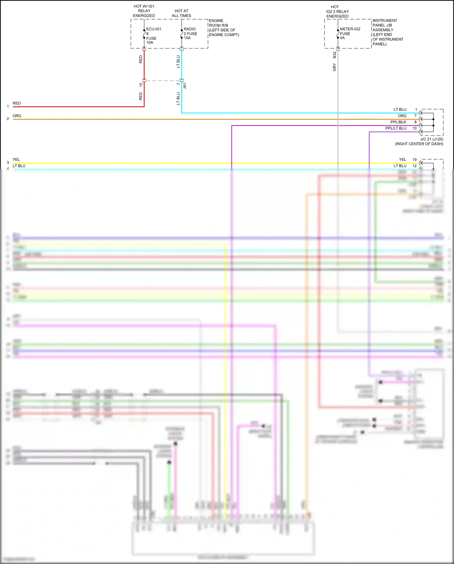 Wiring diagram lt blu for Lexus RX IV facelift (2019-2023) (47 of 157)