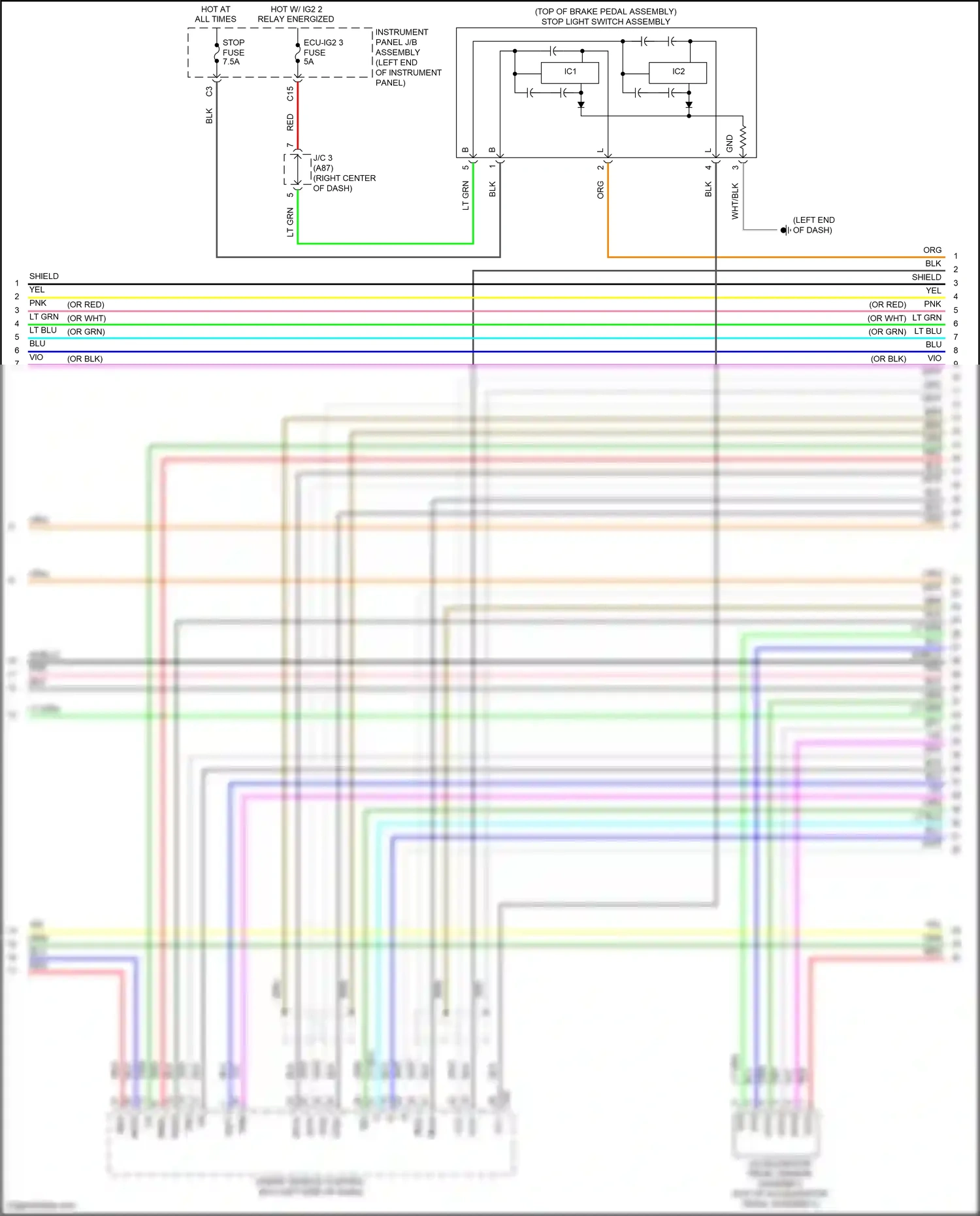 Wiring diagram lt blu for Lexus RX IV facelift (2019-2023) (116 of 157)